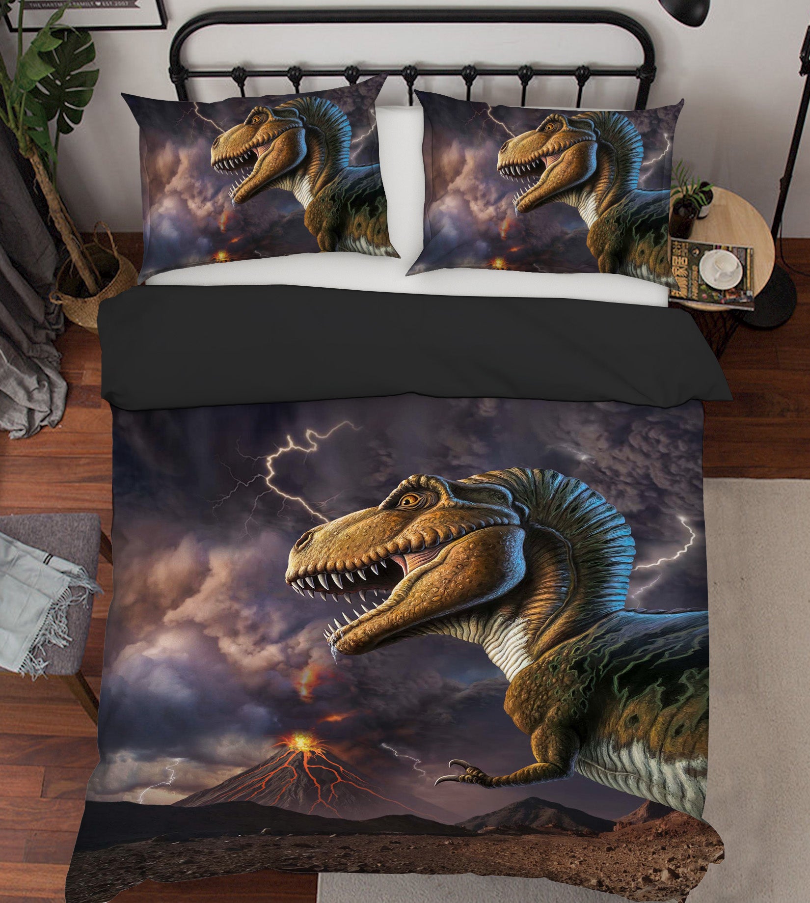 3D Volcano Rex 2135 Jerry LoFaro bedding Bed Pillowcases Quilt