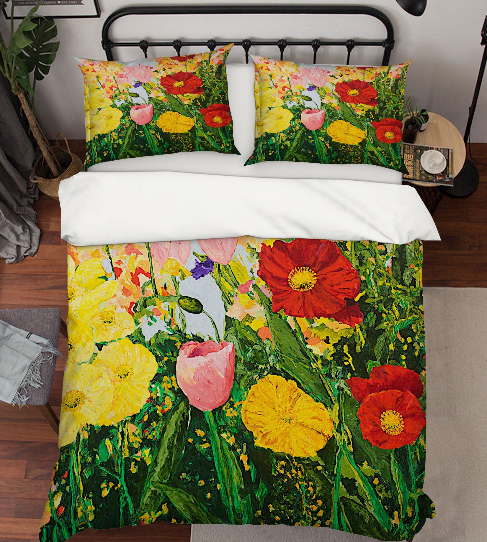 3D Flower Growth 1039 Allan P. Friedlander Bedding Bed Pillowcases Quilt