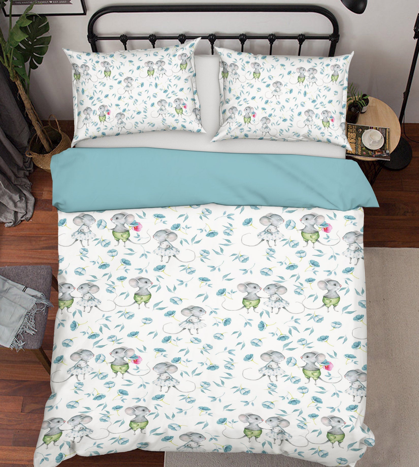 3D Cartoon Mouse 197 Uta Naumann Bedding Bed Pillowcases Quilt