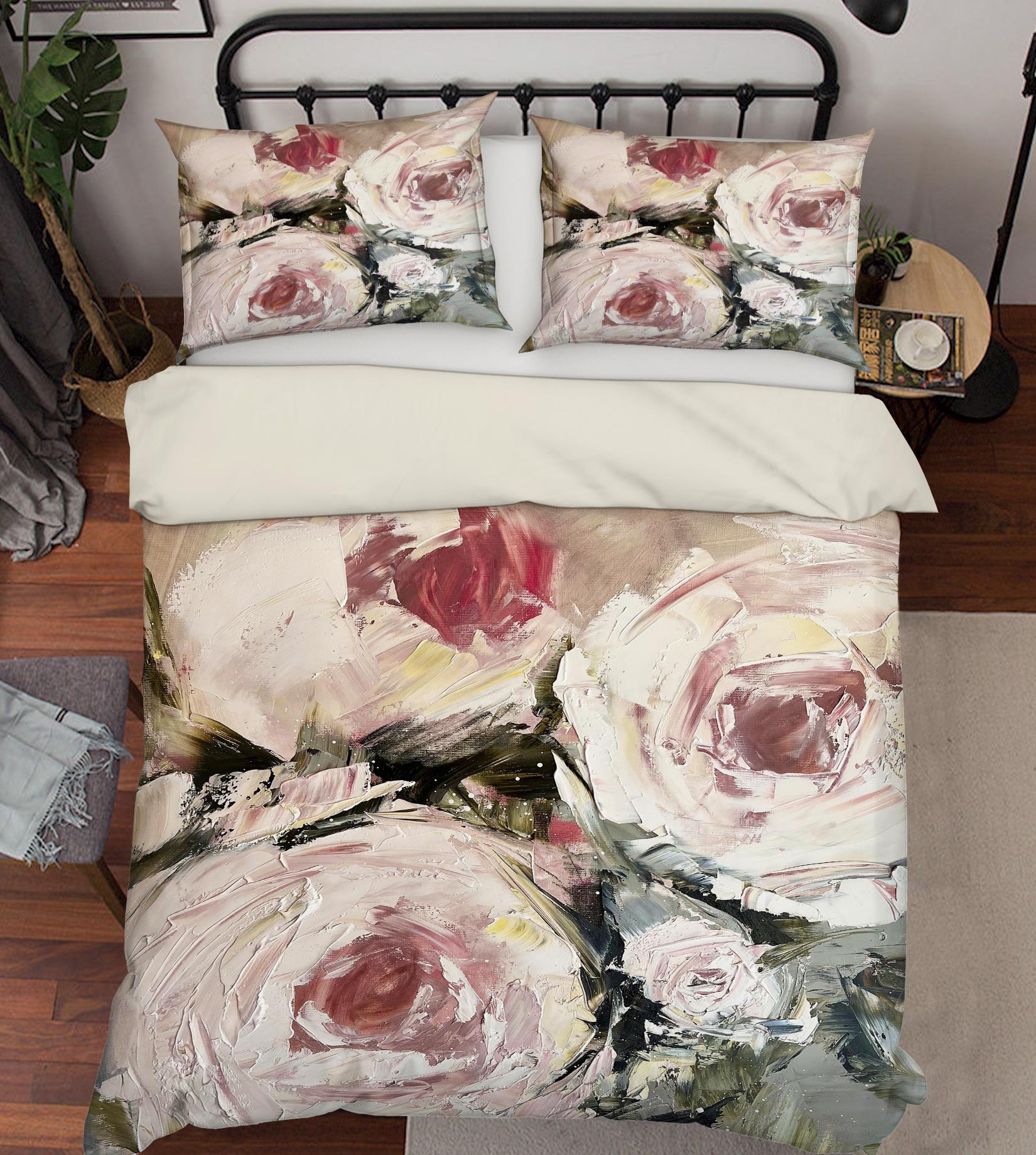 3D Pigment Rose 461 Skromova Marina Bedding Bed Pillowcases Quilt