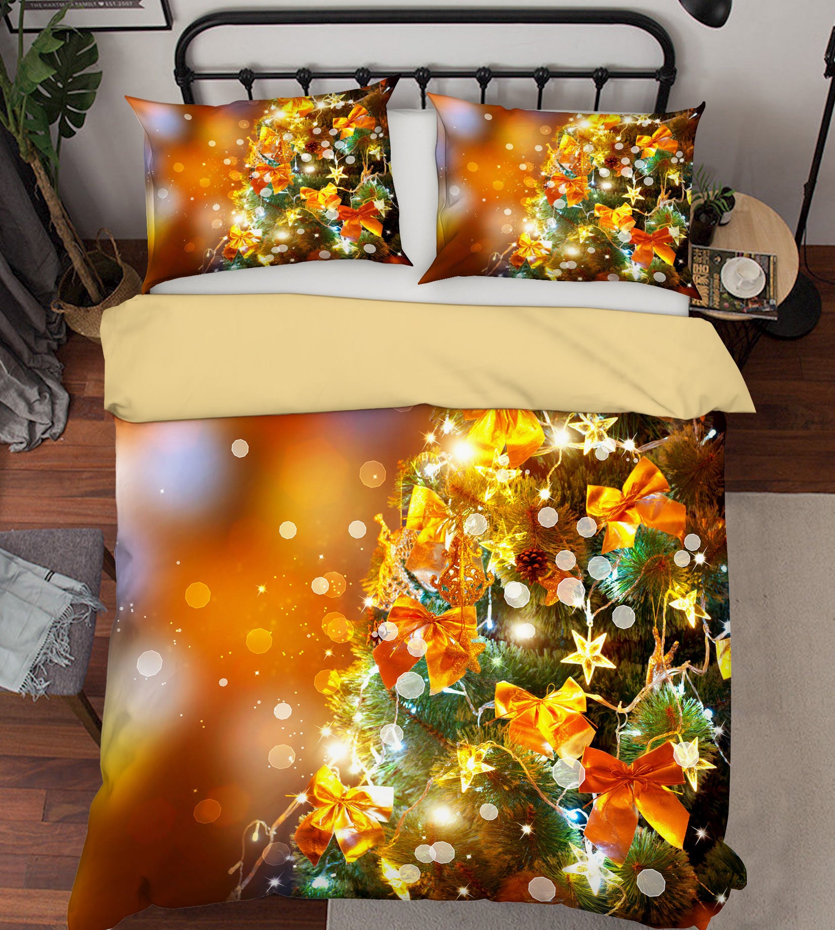 3D Tree Bow 52118 Christmas Quilt Duvet Cover Xmas Bed Pillowcases