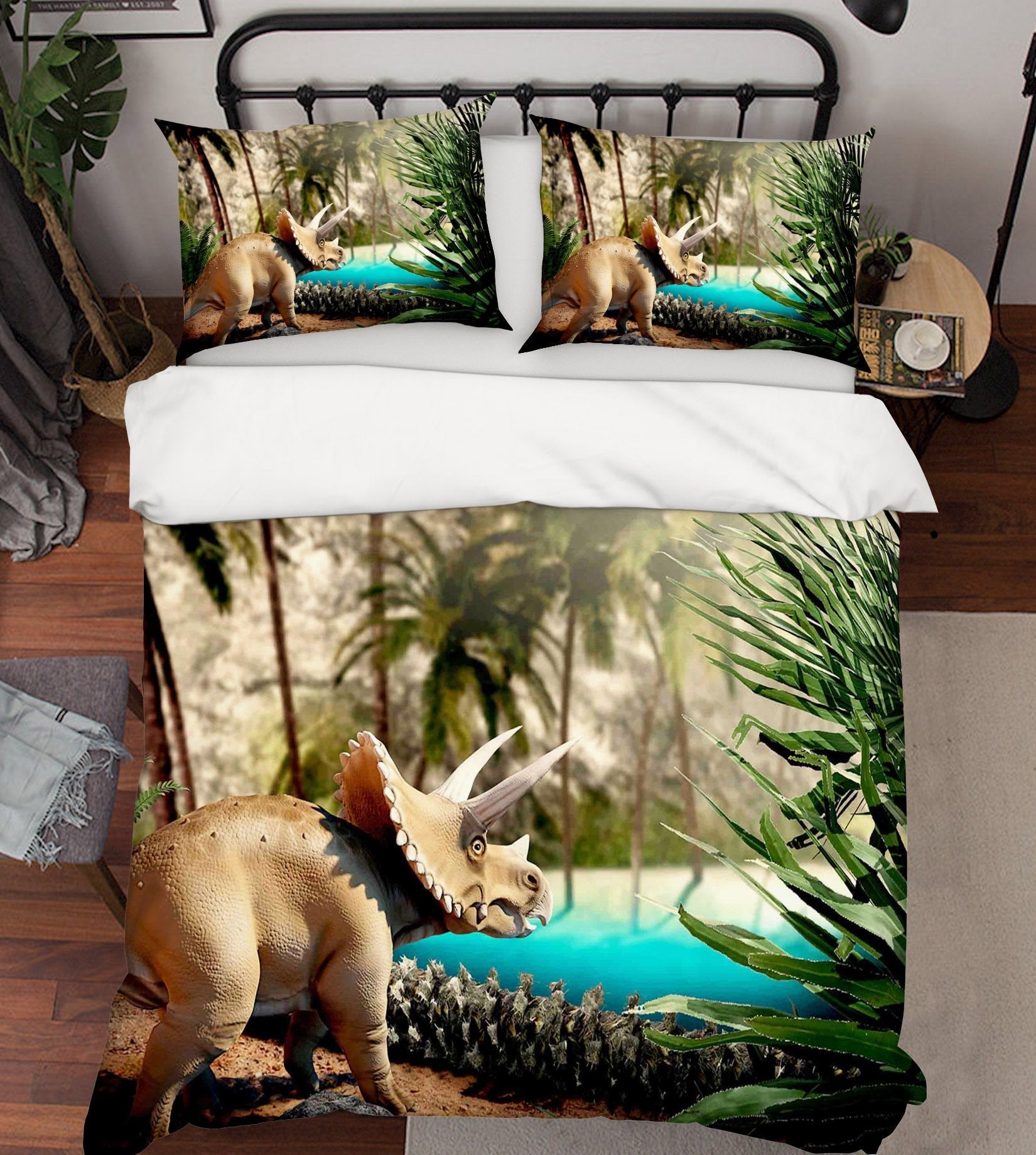 3D Horned Dragon 090 Bed Pillowcases Quilt Wallpaper AJ Wallpaper 