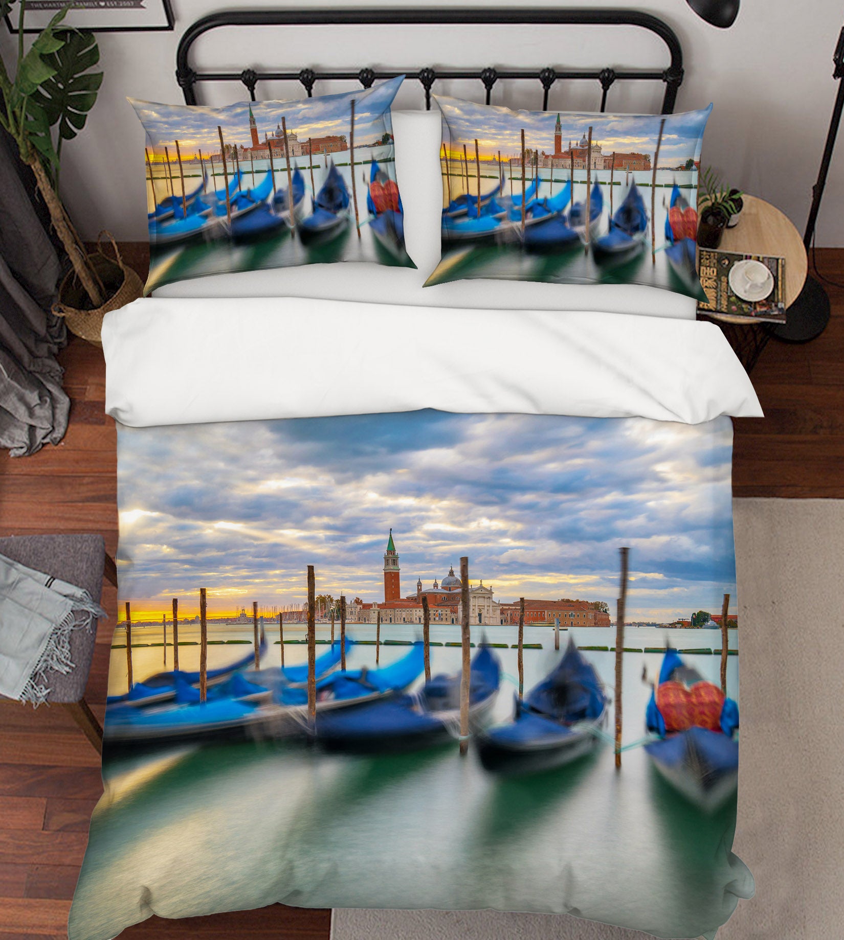 3D Canal Steamer 2114 Marco Carmassi Bedding Bed Pillowcases Quilt
