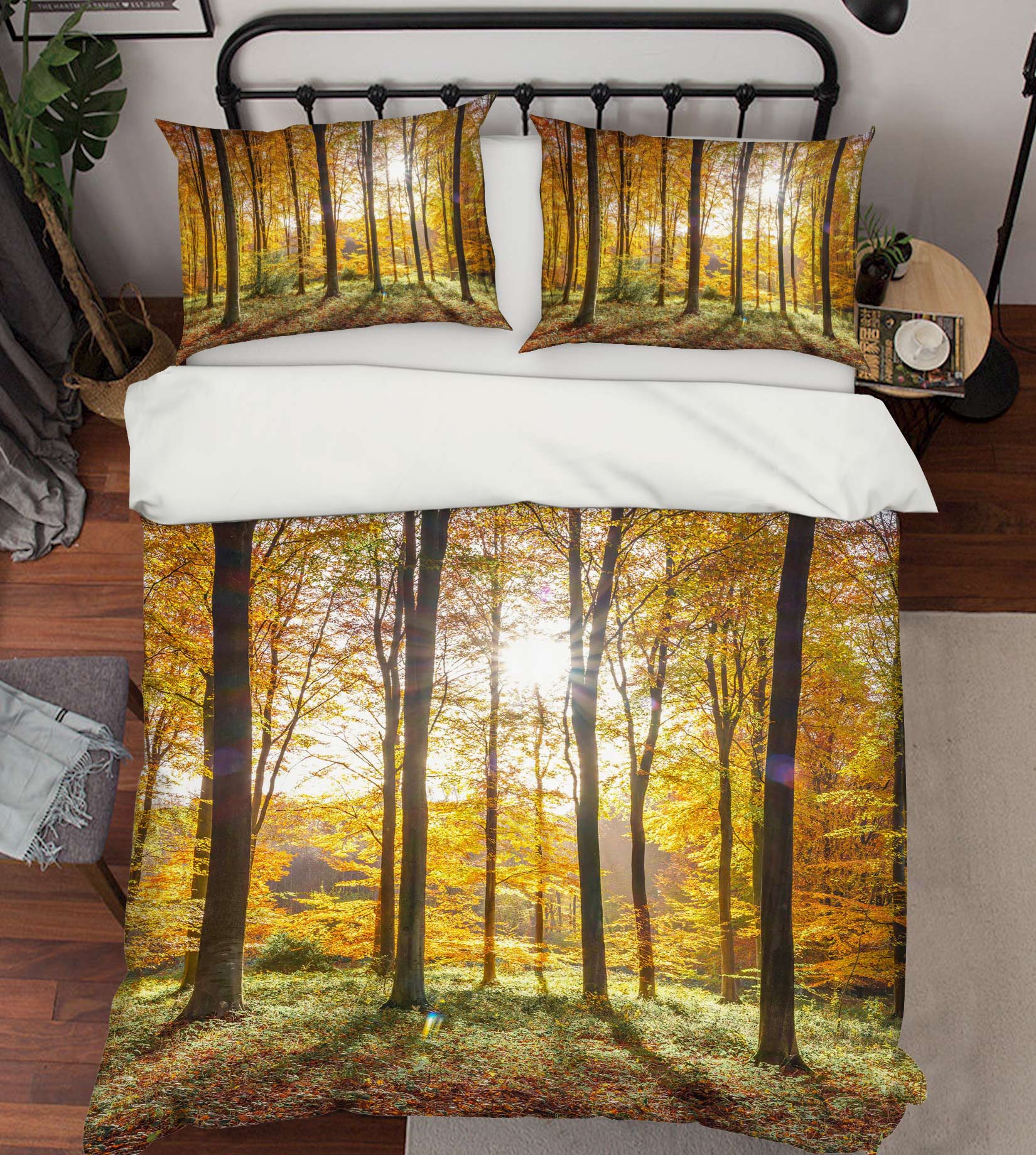 3D Sunlight Trees 7012 Assaf Frank Bedding Bed Pillowcases Quilt Cover Duvet Cover