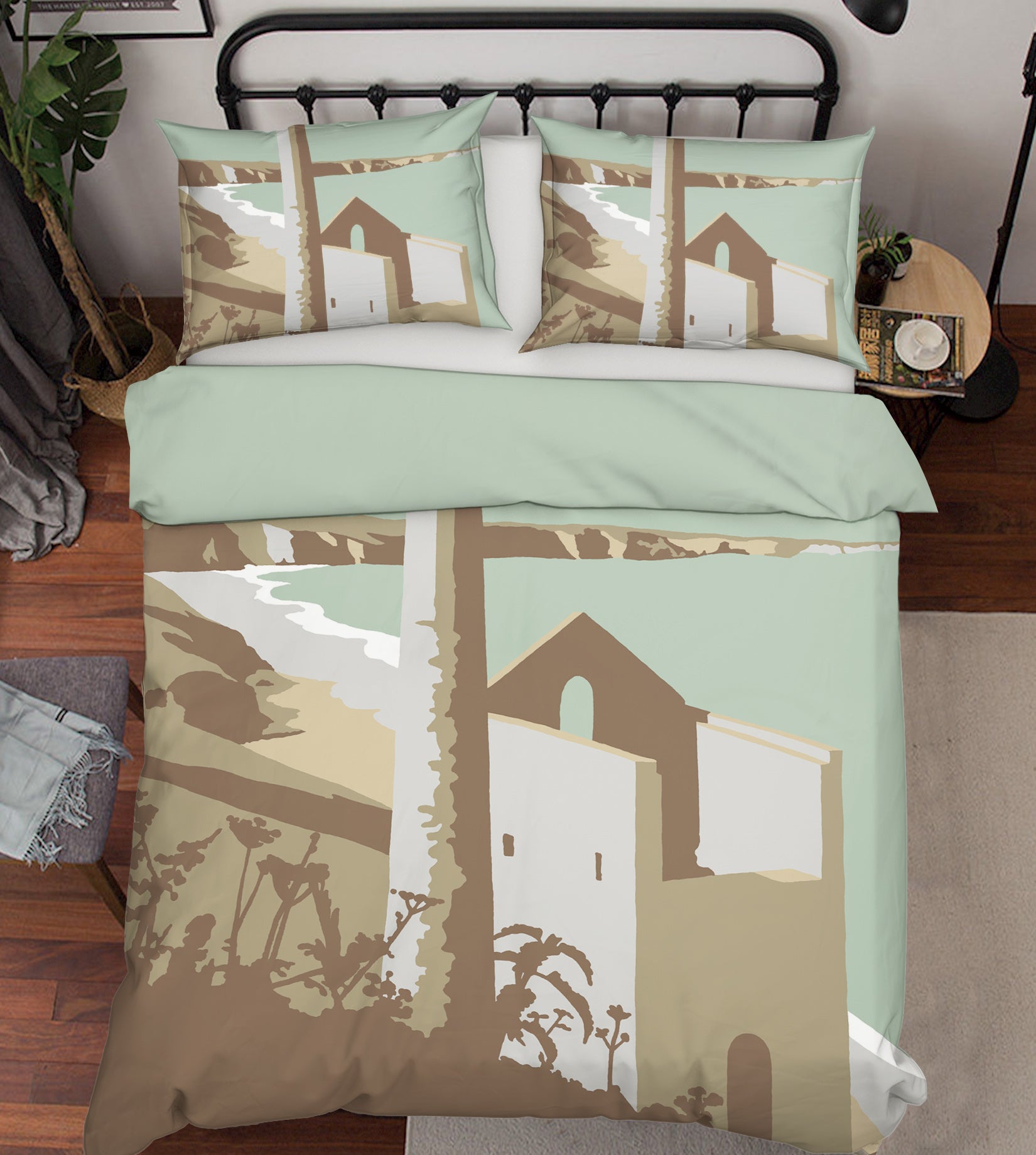 3D St Agnes 2064 Steve Read Bedding Bed Pillowcases Quilt