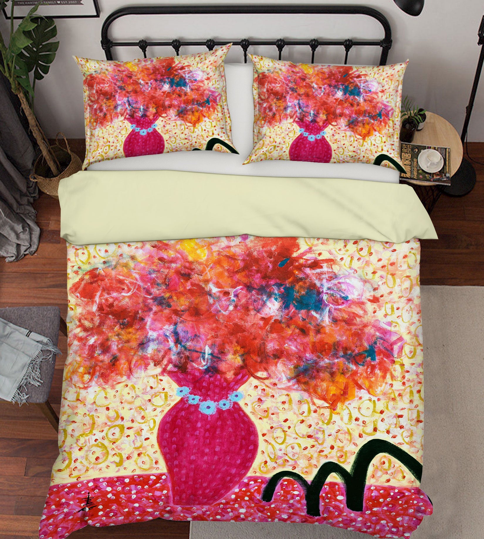 3D Petal Vase Bouquet 1147 Misako Chida Bedding Bed Pillowcases Quilt Cover Duvet Cover