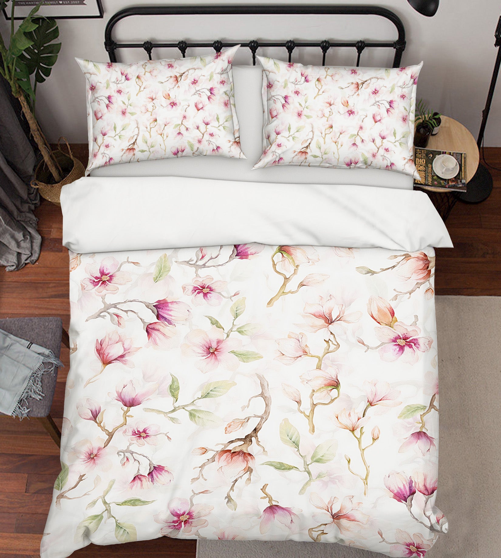 3D Lily Leaves 081 Uta Naumann Bedding Bed Pillowcases Quilt