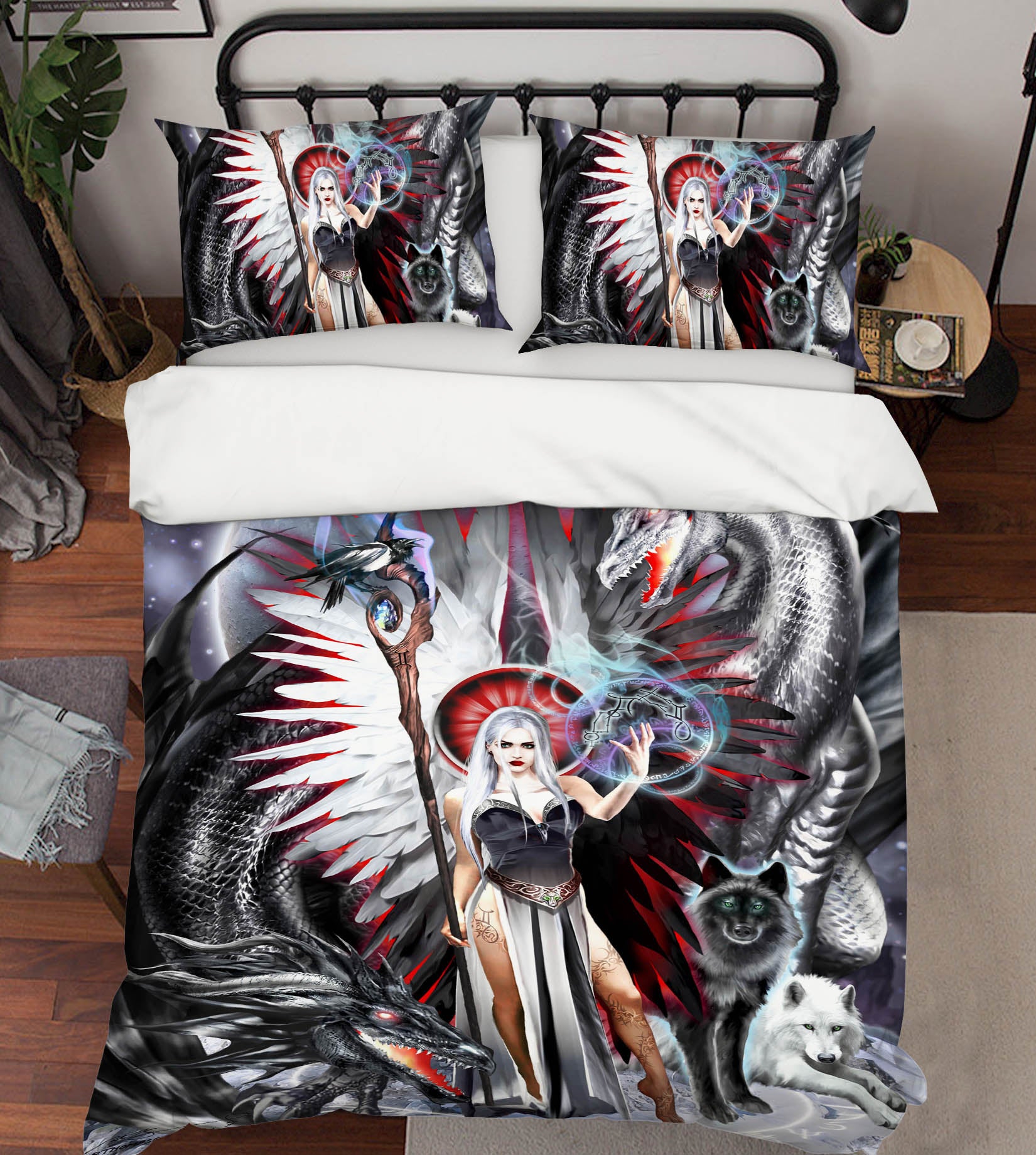 3D Dragon Woman 8332 Ruth Thompson Bedding Bed Pillowcases Quilt Cover Duvet Cover