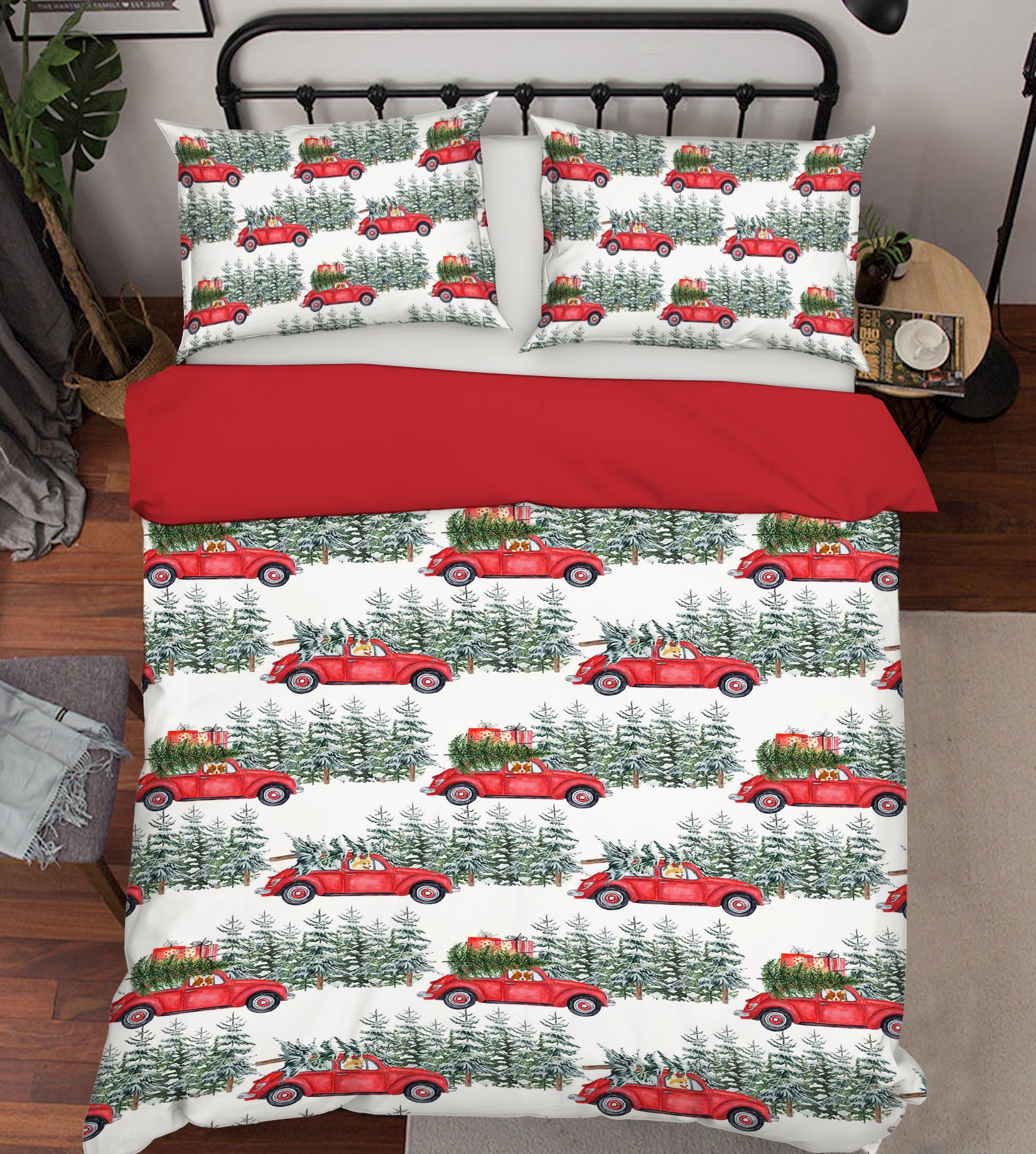 3D Puppy Car Gift 188 Uta Naumann Bedding Bed Pillowcases Quilt