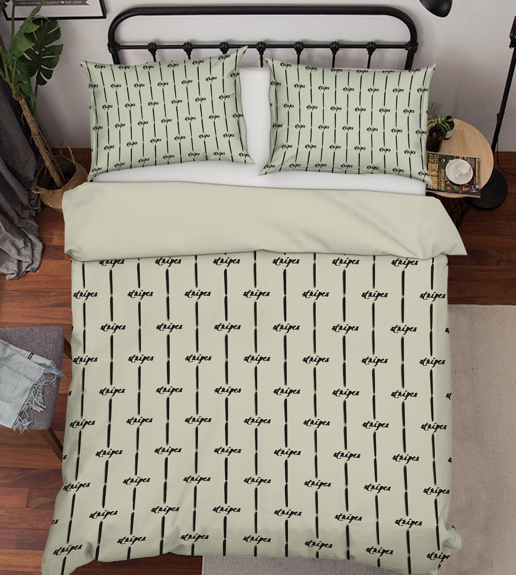 3D Stripe Pattern 109118 Kashmira Jayaprakash Bedding Bed Pillowcases Quilt
