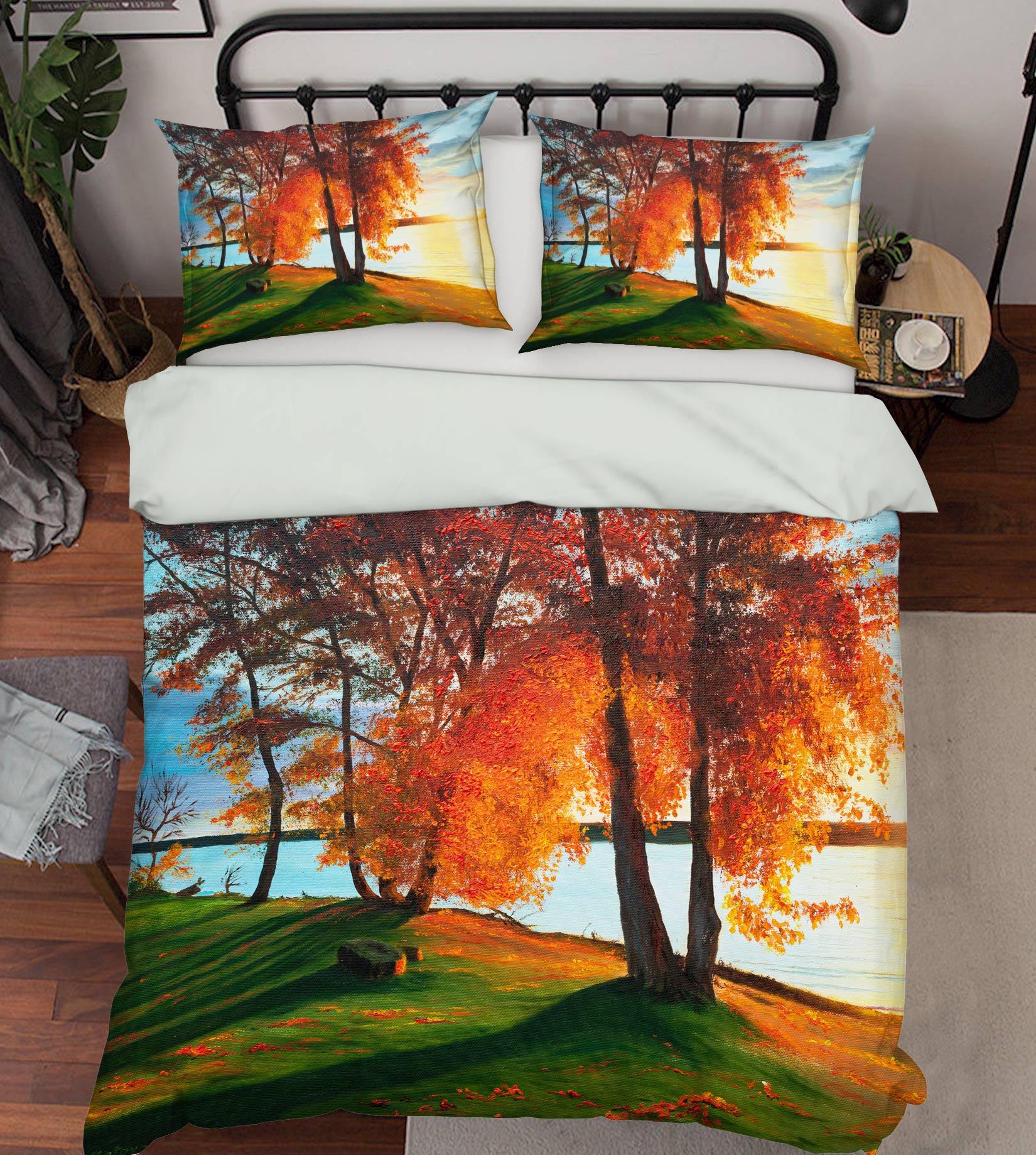 3D Lawn Trees 1745 Marina Zotova Bedding Bed Pillowcases Quilt