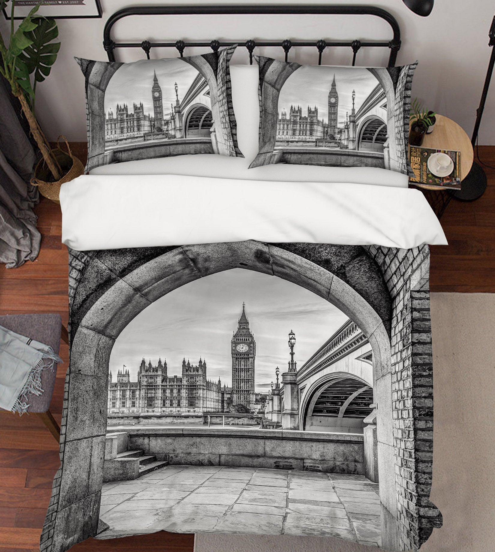 3D Building Clock Tower 8637 Assaf Frank Bedding Bed Pillowcases Quilt
