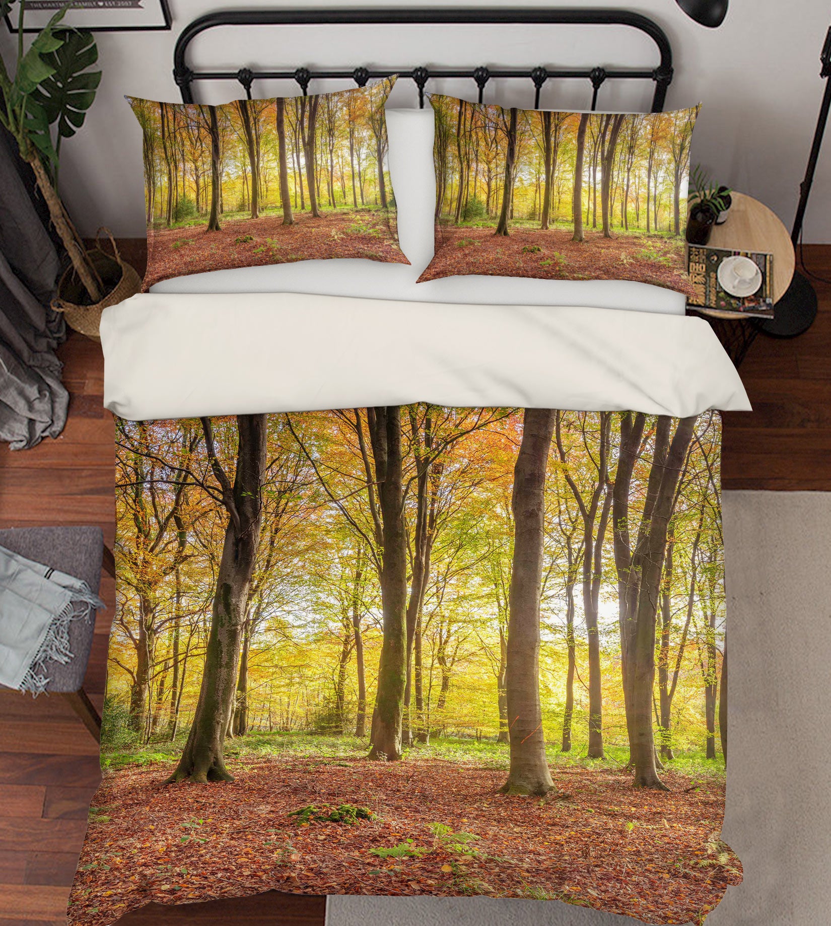 3D Green Forest 7011 Assaf Frank Bedding Bed Pillowcases Quilt Cover Duvet Cover