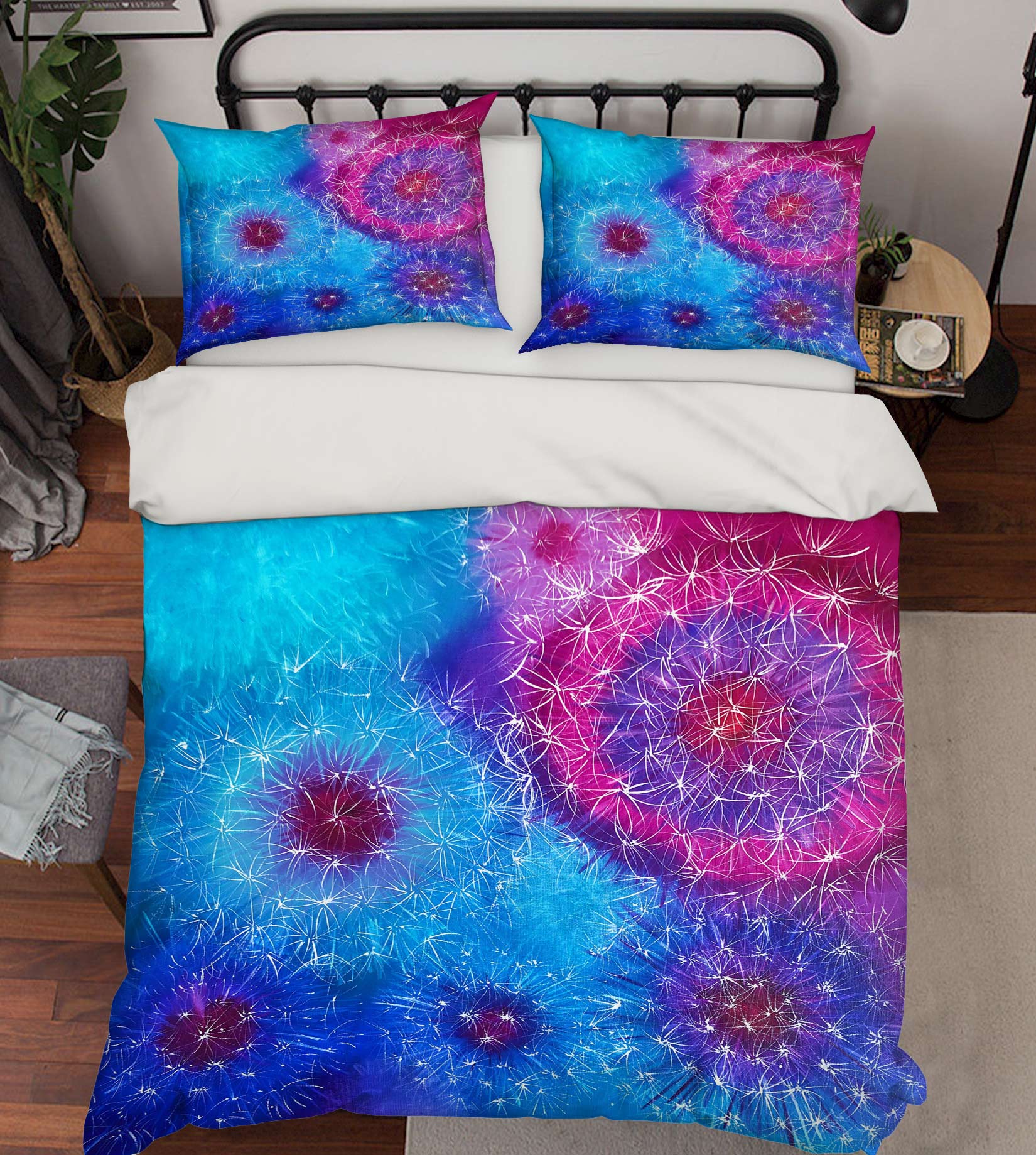 3D Purple Dandelion 464 Skromova Marina Bedding Bed Pillowcases Quilt
