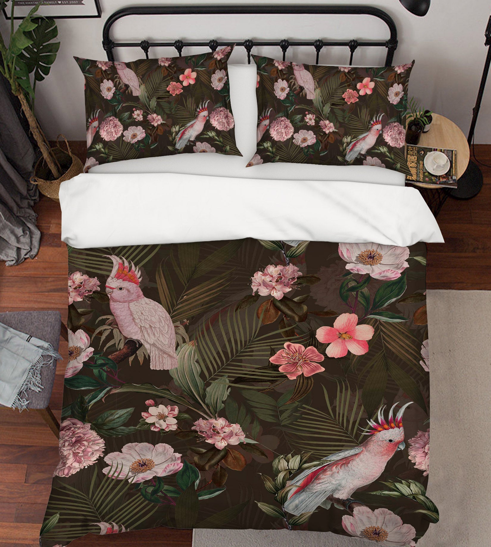3D Pink Parrot Painting 138 Uta Naumann Bedding Bed Pillowcases Quilt