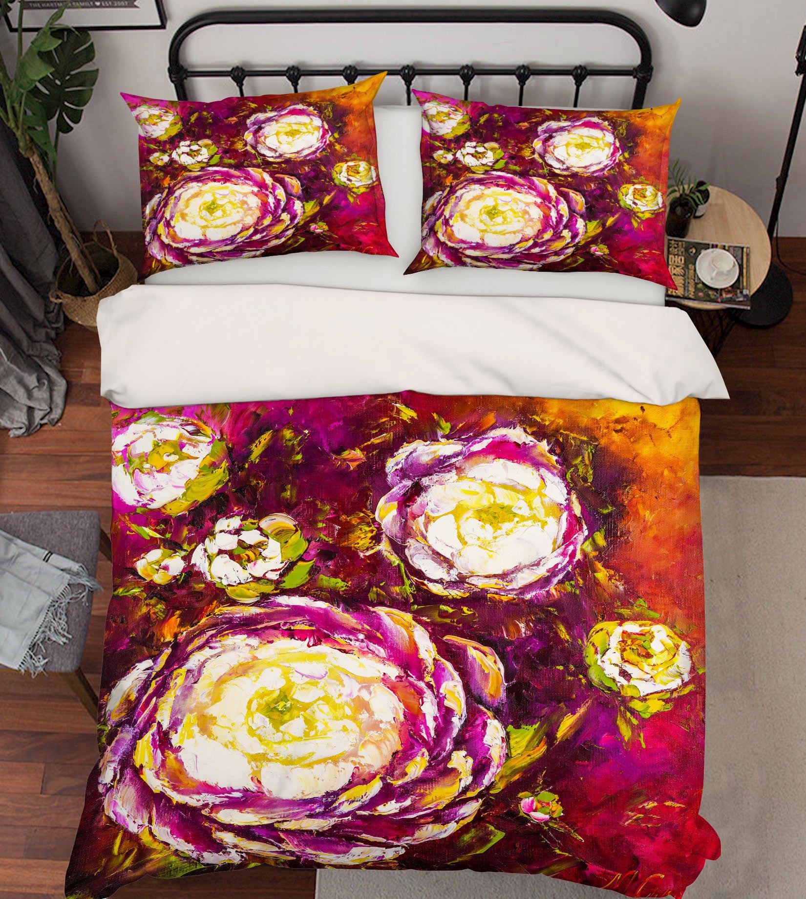 3D Purple Flower 494 Skromova Marina Bedding Bed Pillowcases Quilt