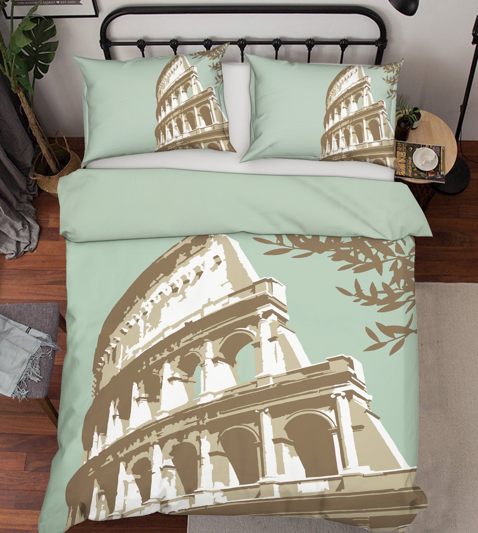 3D Coloseum Rome 2014 Steve Read Bedding Bed Pillowcases Quilt