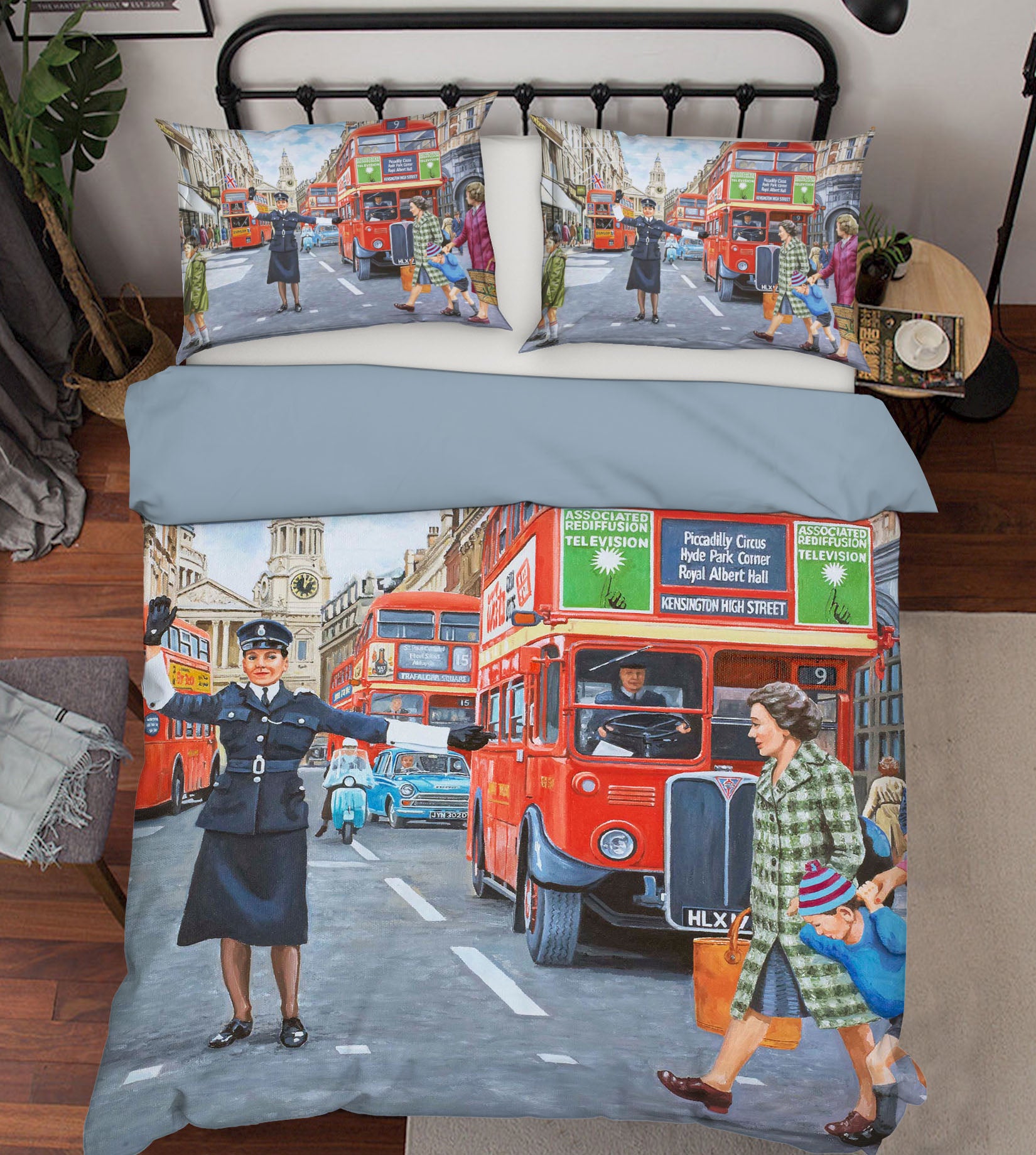 3D WPC On Ludgate Hill 2078 Trevor Mitchell bedding Bed Pillowcases Quilt