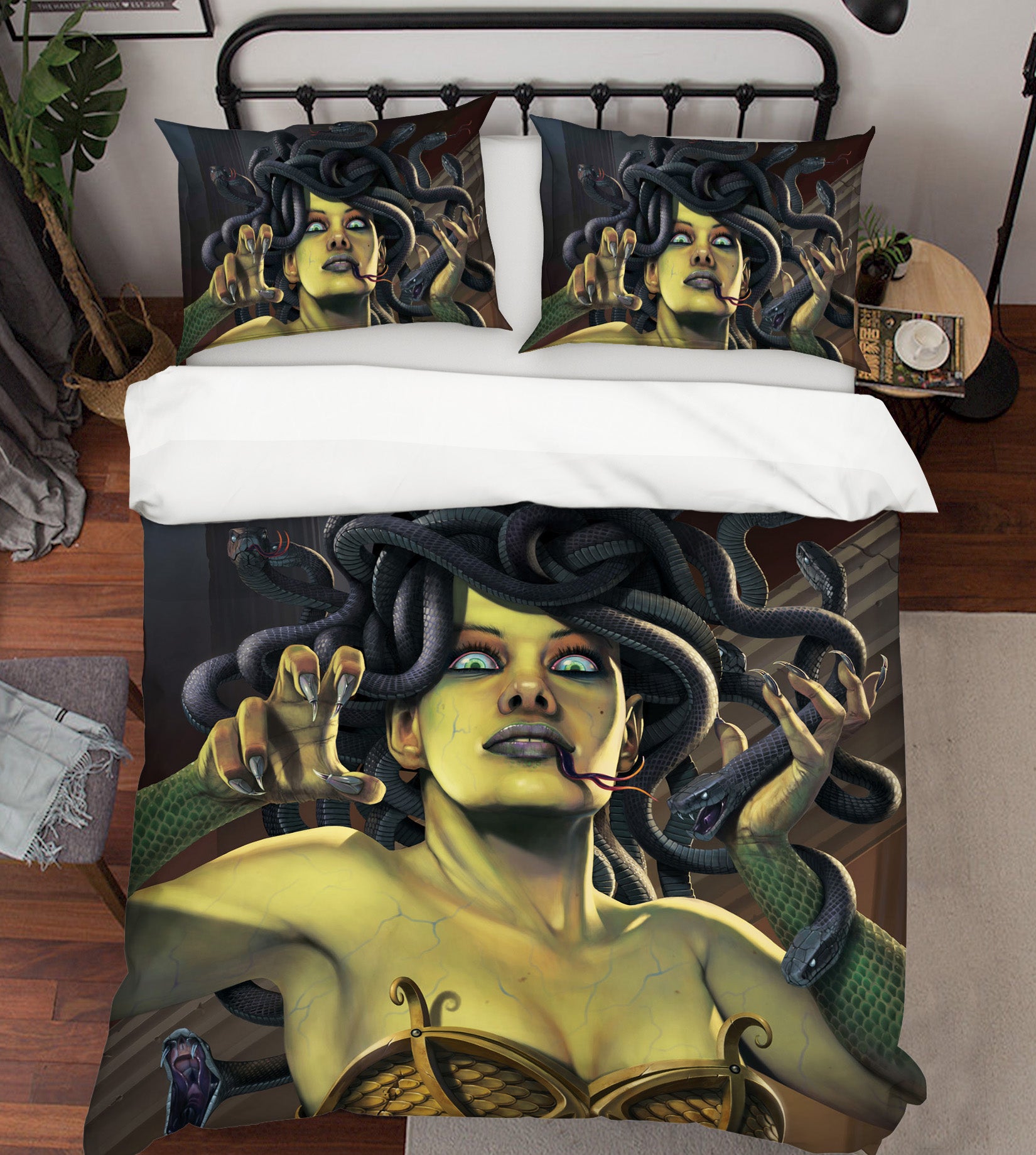 3D Medusa 059 Bed Pillowcases Quilt Exclusive Designer Vincent