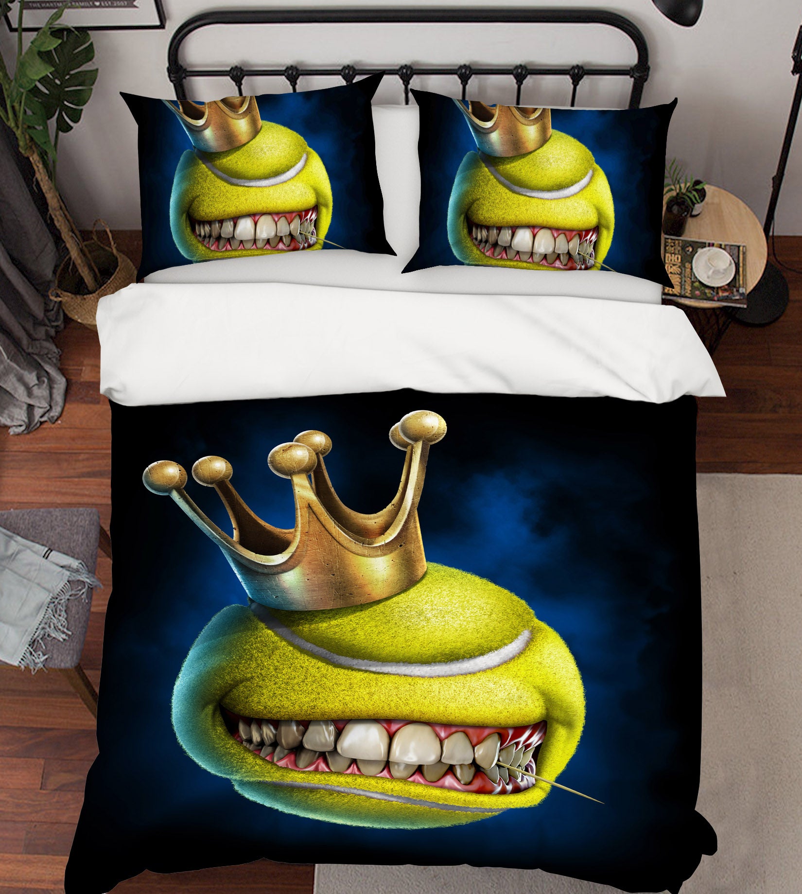 3D Tennis Tooth Crown 4054 Tom Wood Bedding Bed Pillowcases Quilt