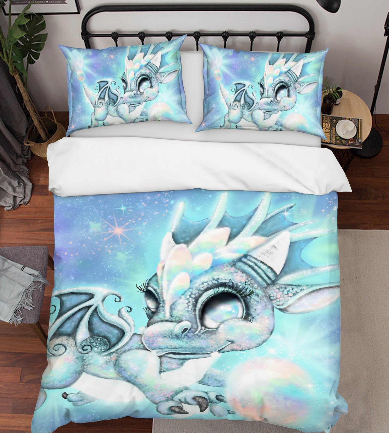 3D Color Star Dragon 8581 Sheena Pike Bedding Bed Pillowcases Quilt Cover Duvet Cover
