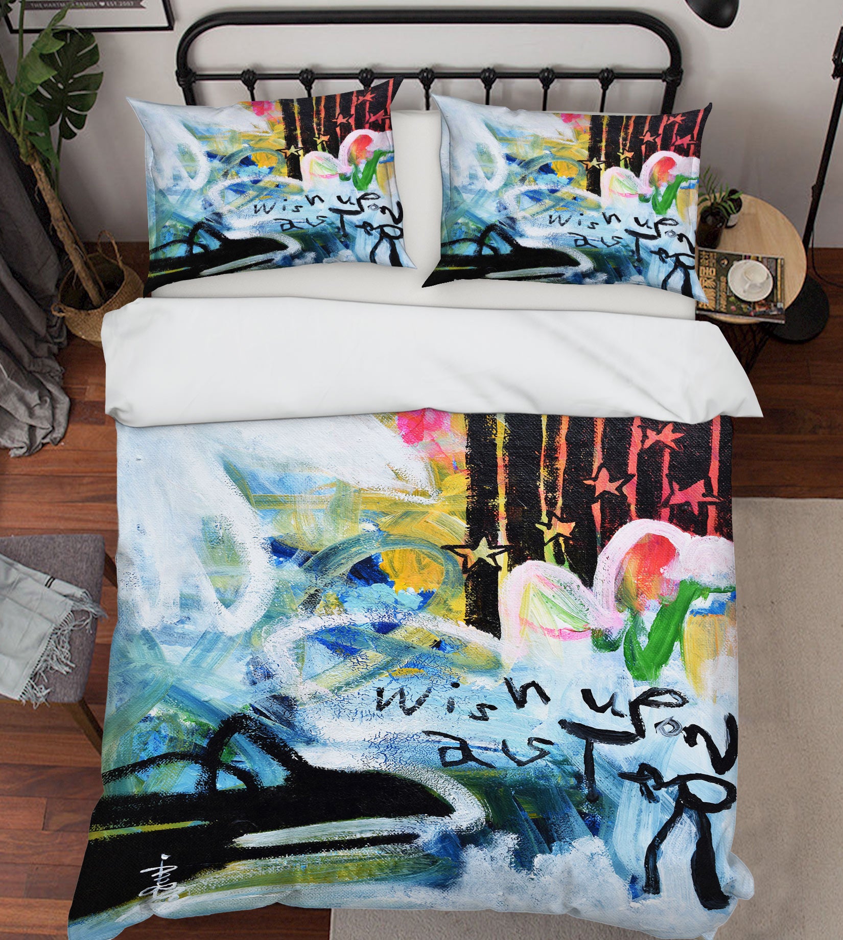 3D Messy Graffiti 1237 Misako Chida Bedding Bed Pillowcases Quilt Cover Duvet Cover
