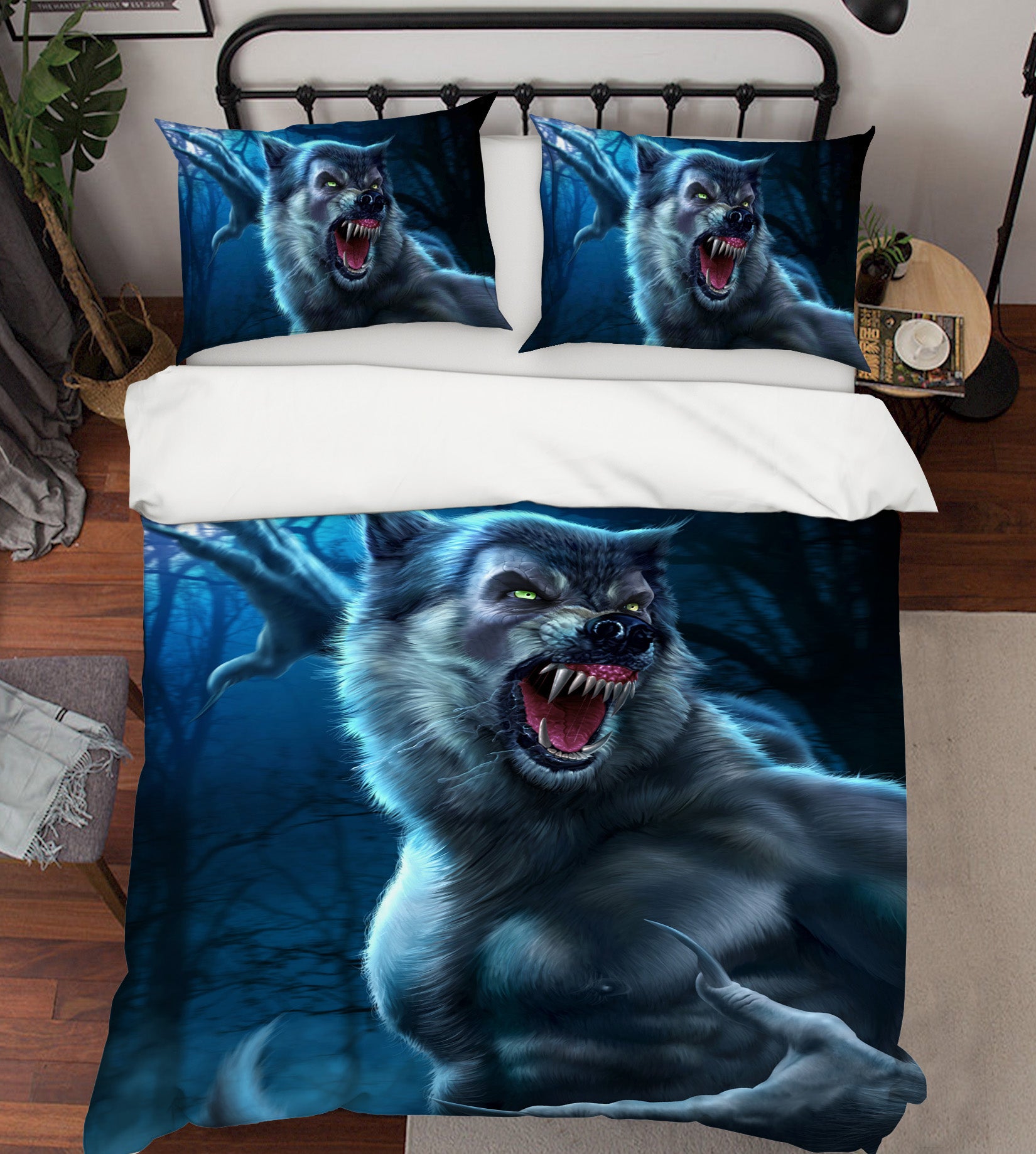 3D Werewolf 4067 Tom Wood Bedding Bed Pillowcases Quilt