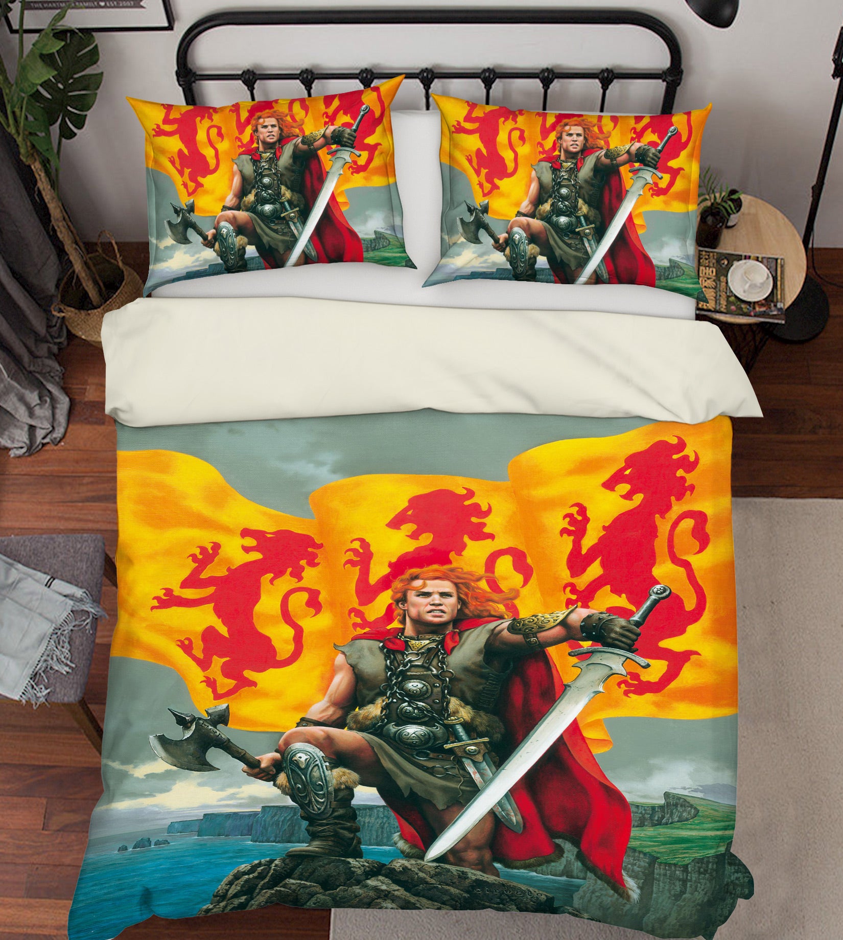 3D Flag Soldier Sword 6187 Ciruelo Bedding Bed Pillowcases Quilt
