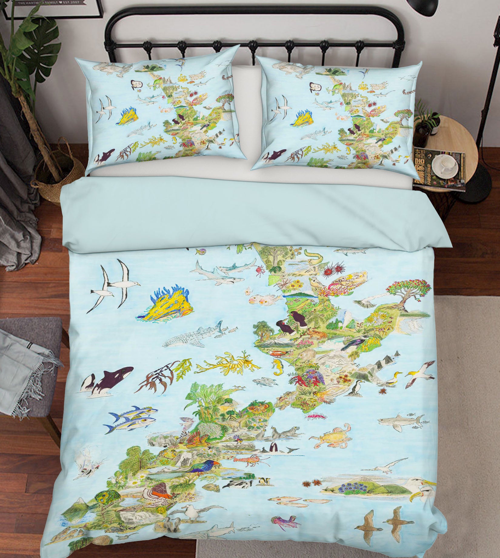 3D Animal Forest 032 Michael Sewell Bedding Bed Pillowcases Quilt