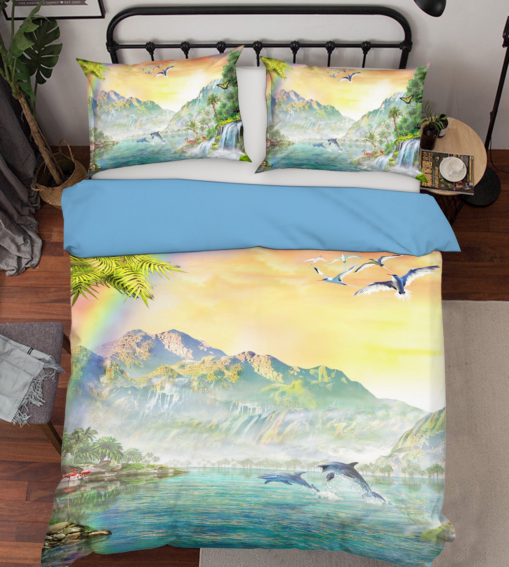 3D Canyon Rainbow 2118 Adrian Chesterman Bedding Bed Pillowcases Quilt