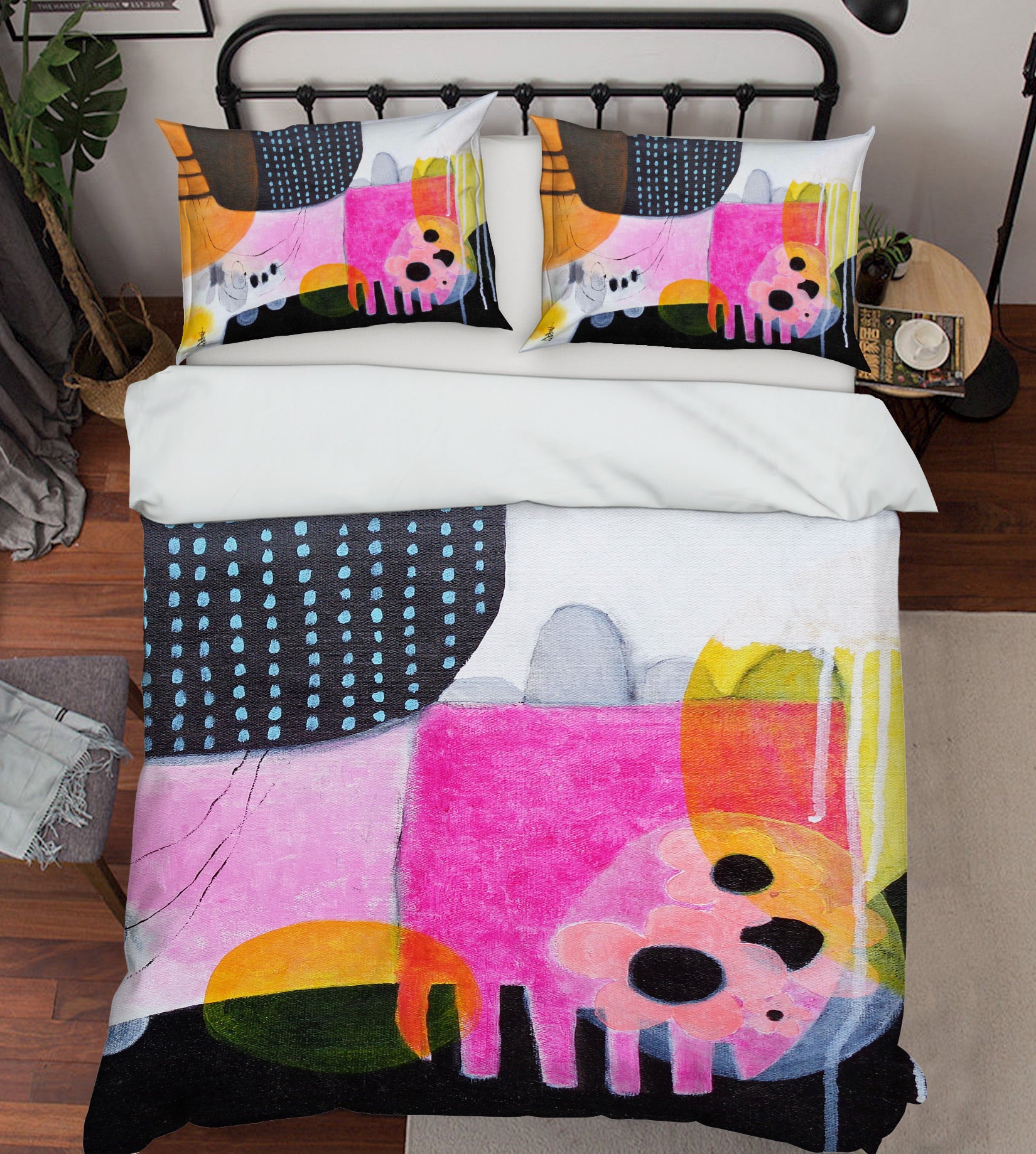 3D Yellow Ball Watercolor 1106 Misako Chida Bedding Bed Pillowcases Quilt