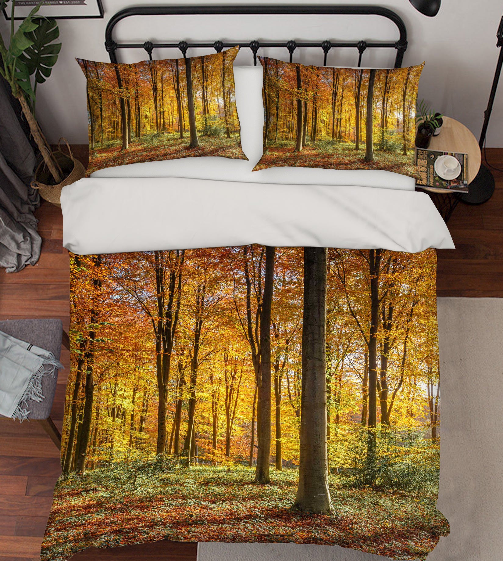 3D Autumn Forest 6976 Assaf Frank Bedding Bed Pillowcases Quilt Cover Duvet Cover