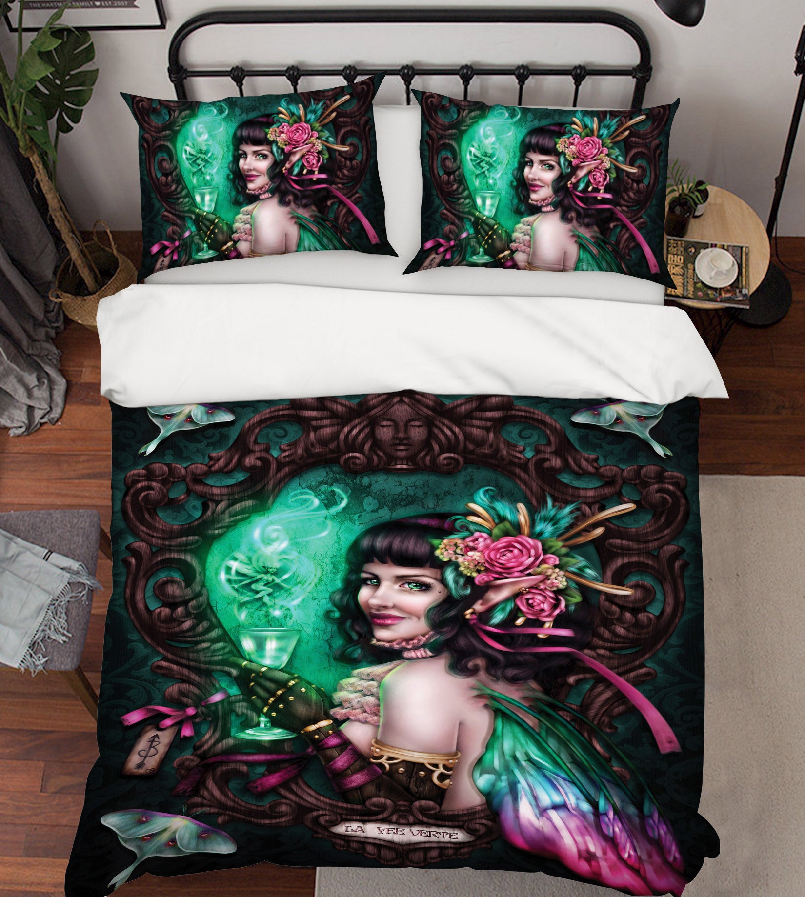 3D Pink Flower Woman 8859 Brigid Ashwood Bedding Bed Pillowcases Quilt Cover Duvet Cover
