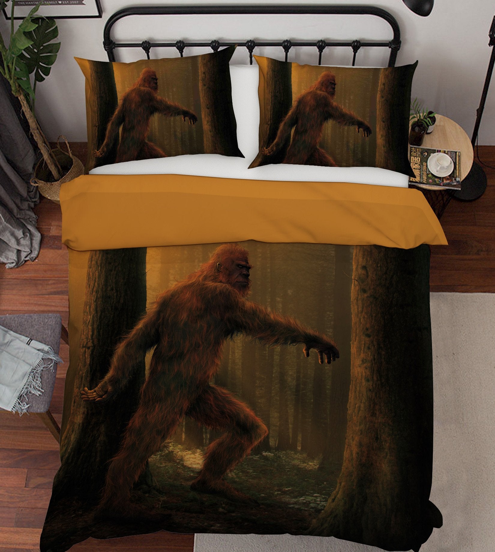 3D Bigfoot Def 2112 Bed Pillowcases Quilt Exclusive Designer Vincent Quiet Covers AJ Creativity Home 