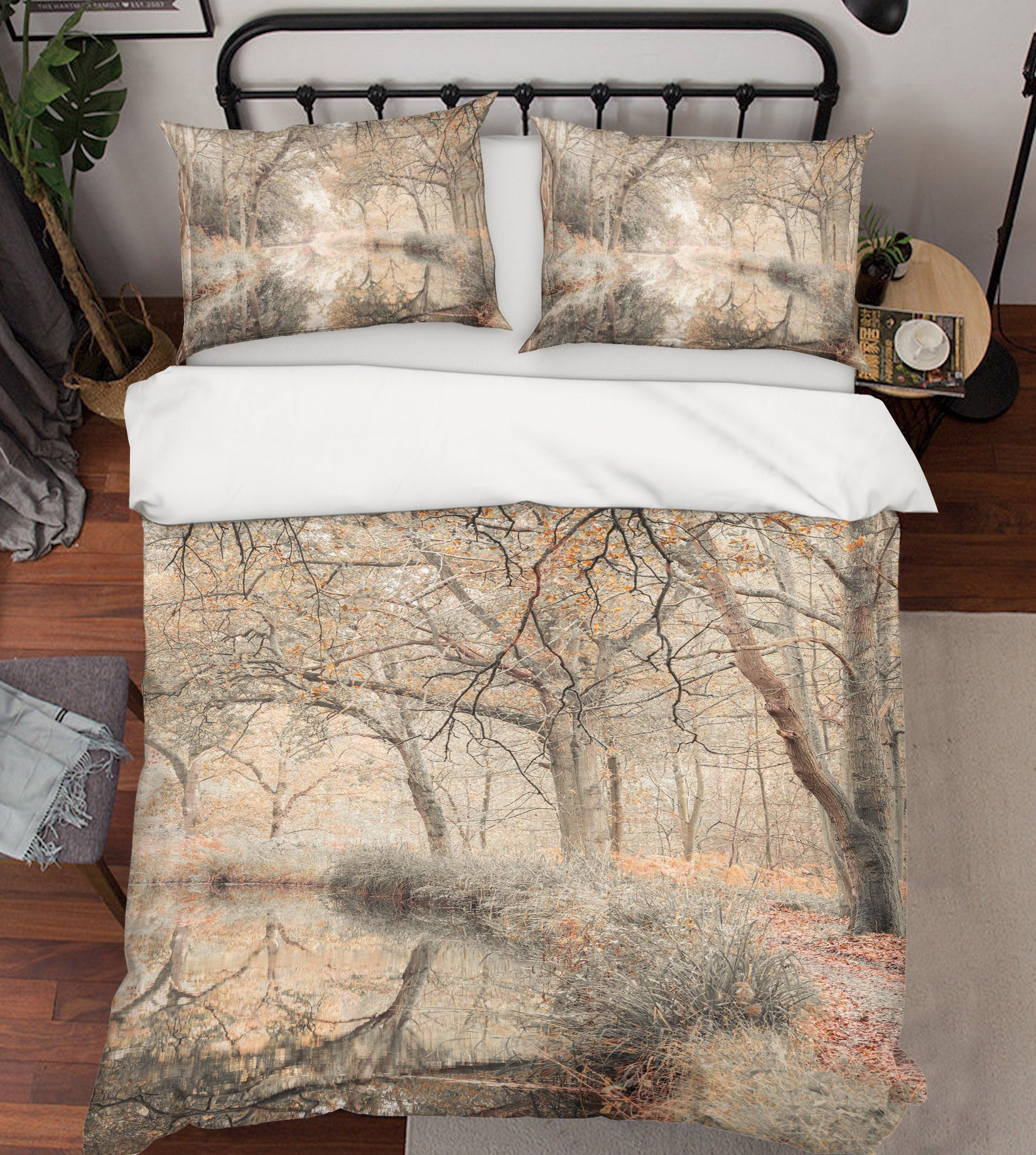3D Tree Grass 7229 Assaf Frank Bedding Bed Pillowcases Quilt Cover Duvet Cover
