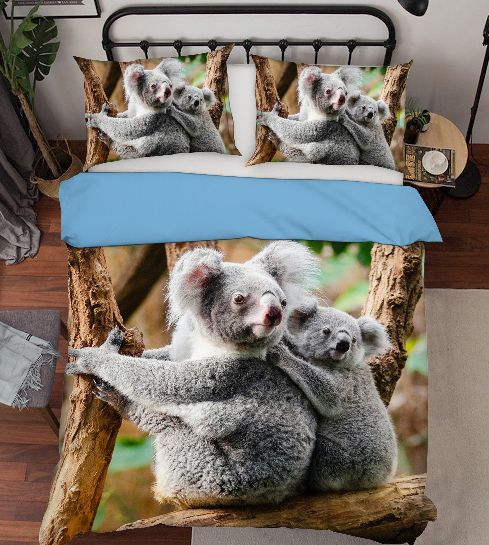 3D Koala 1920 Bed Pillowcases Quilt Quiet Covers AJ Creativity Home 