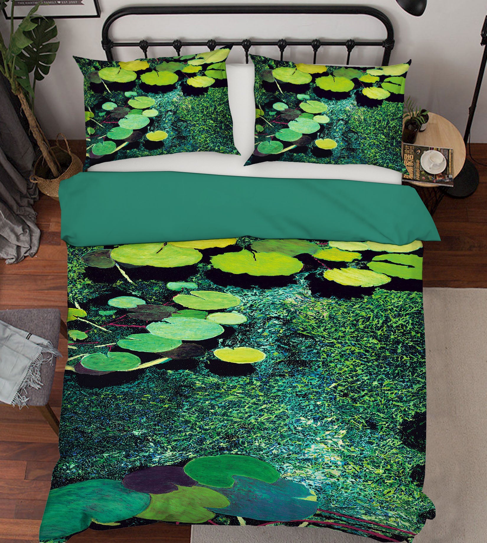 3D Green Pond 1164 Allan P. Friedlander Bedding Bed Pillowcases Quilt