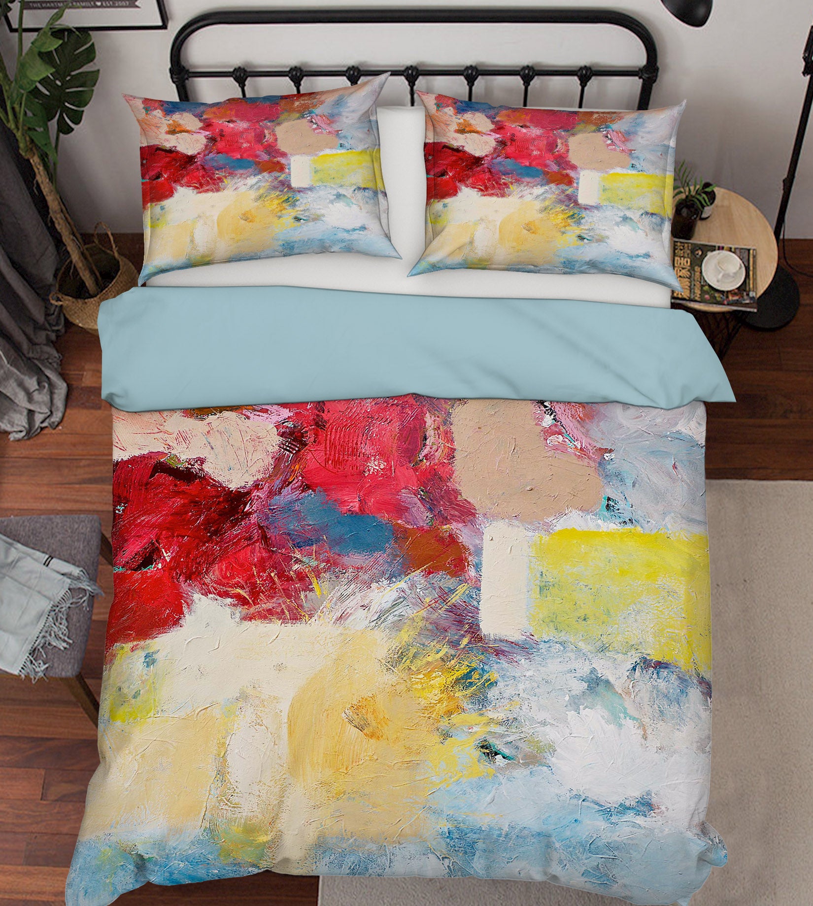 3D Red Flowers 1053 Allan P. Friedlander Bedding Bed Pillowcases Quilt