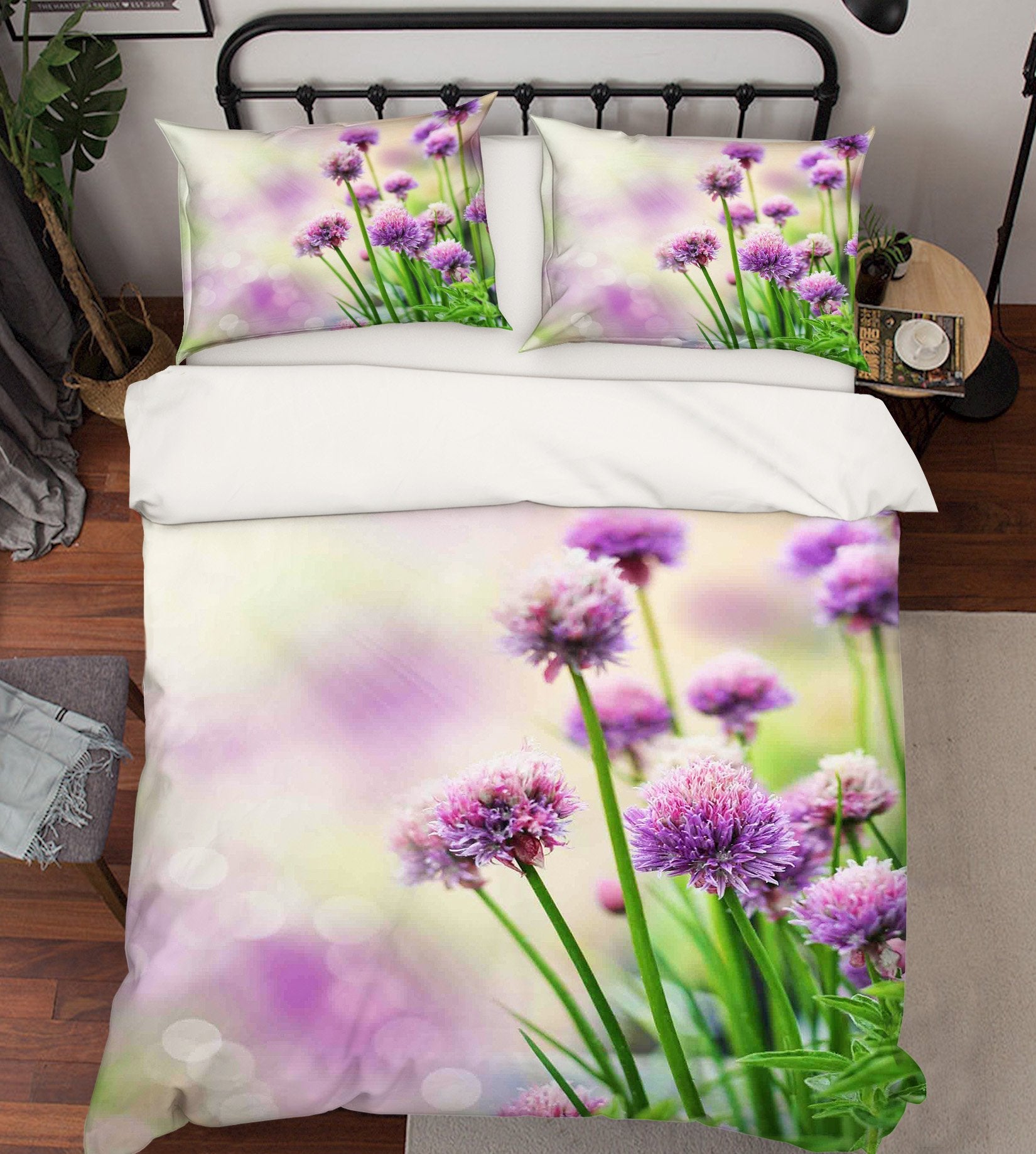 3D Pretty Flowers 356 Bed Pillowcases Quilt Wallpaper AJ Wallpaper 