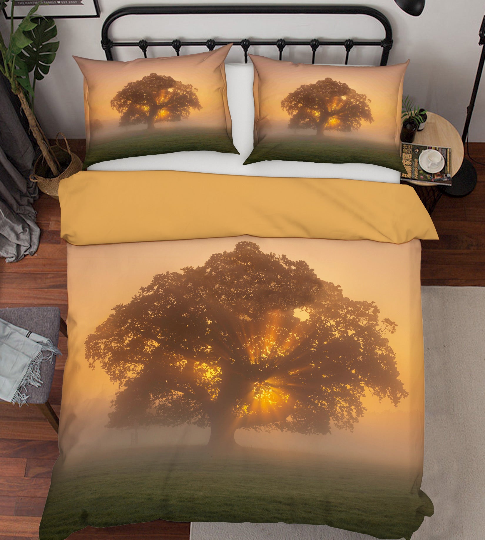 3D Sunset Lush Trees 1040 Assaf Frank Bedding Bed Pillowcases Quilt