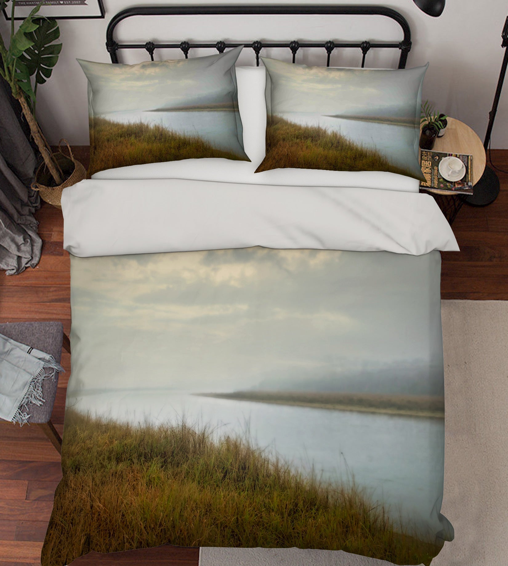 3D Lakeside Grass 8543 Beth Sheridan Bedding Bed Pillowcases Quilt