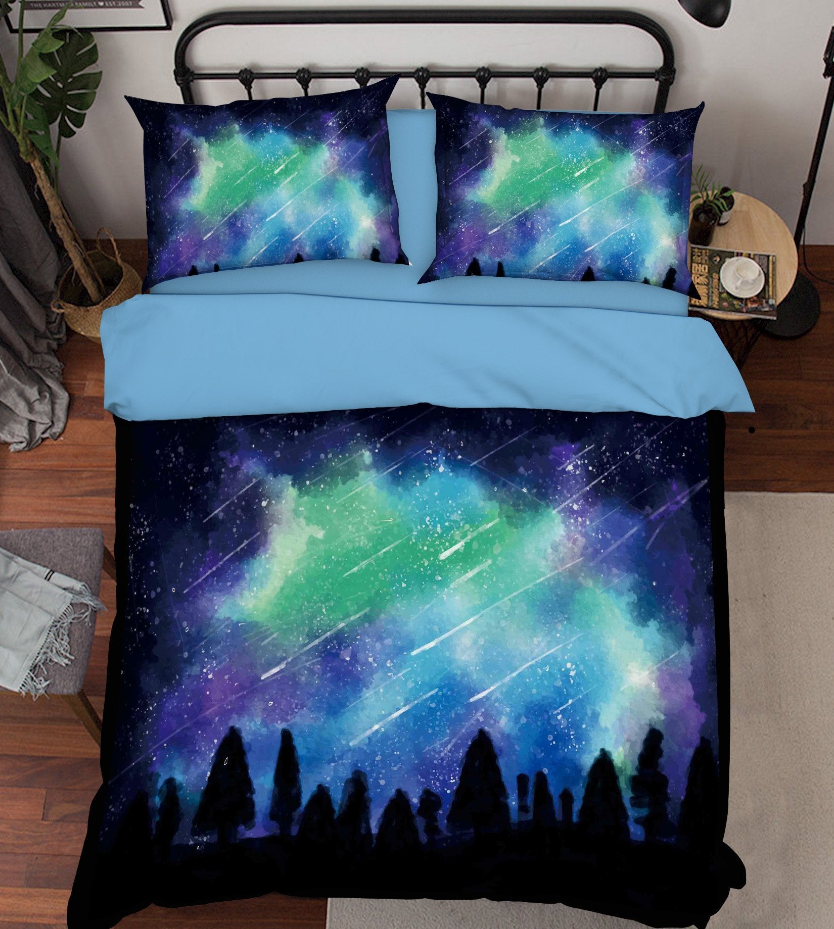 3D Meteor Wishing 099 Bed Pillowcases Quilt Wallpaper AJ Wallpaper 