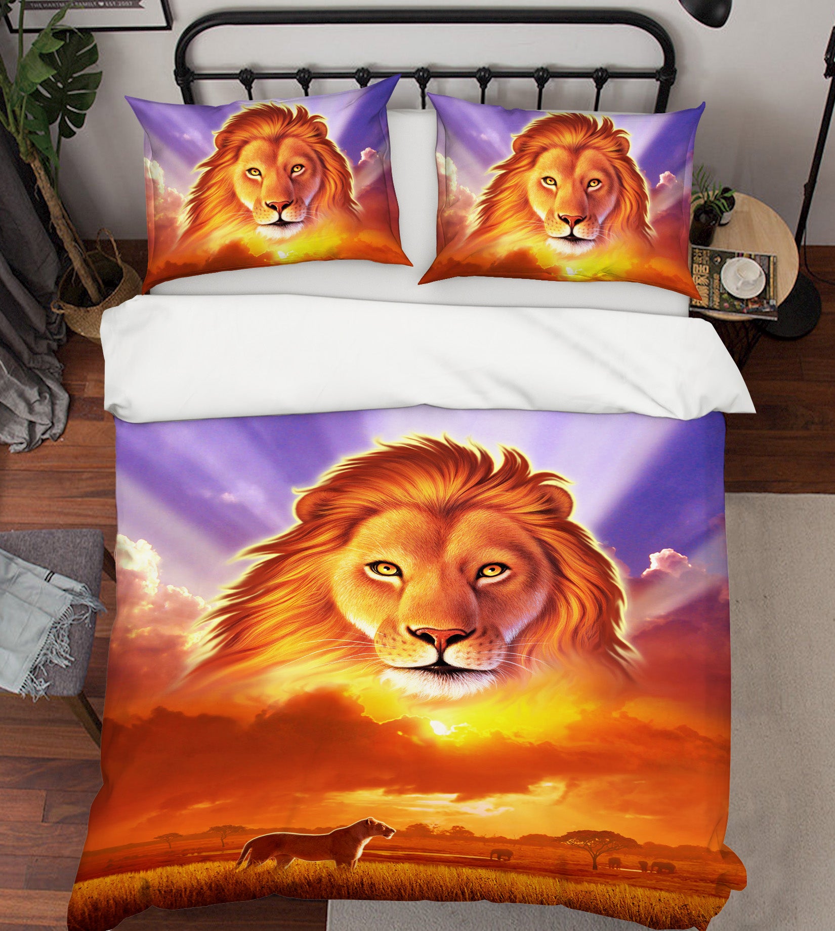 3D Lion King 2126 Jerry LoFaro bedding Bed Pillowcases Quilt