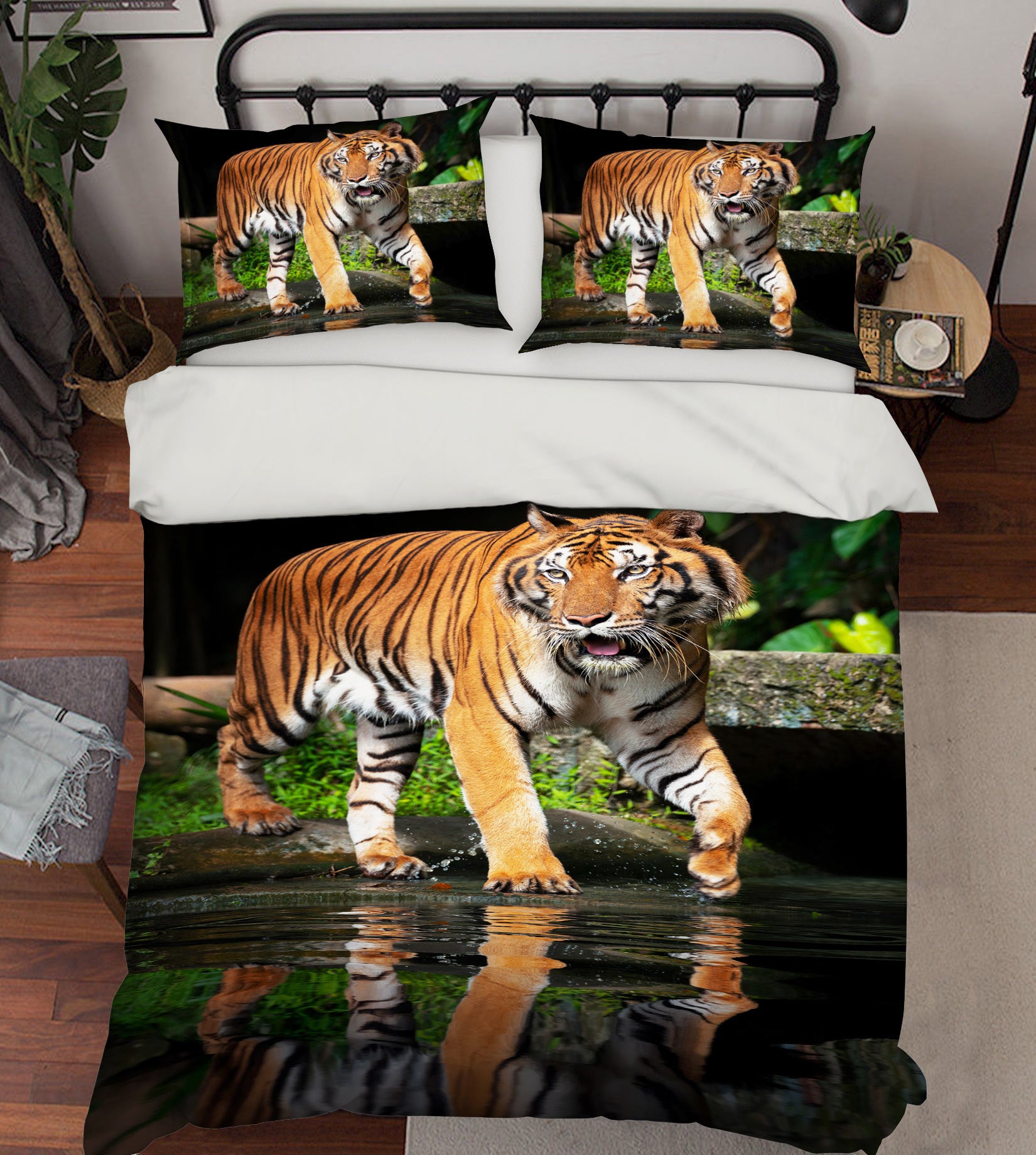 3D Tiger 72017 Bed Pillowcases Quilt