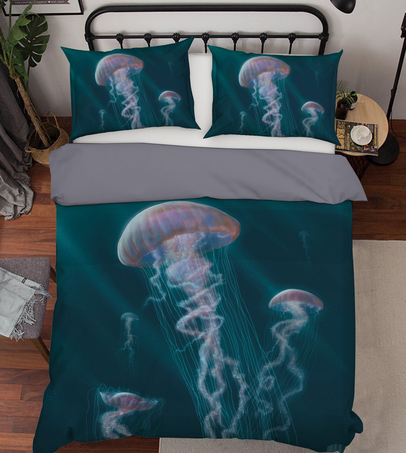 3D Jellyfish Def 054 Bed Pillowcases Quilt Exclusive Designer Vincent