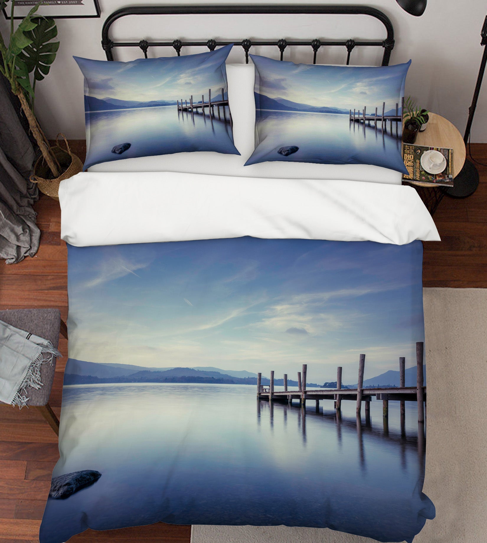 3D Lake Bridge 8599 Assaf Frank Bedding Bed Pillowcases Quilt