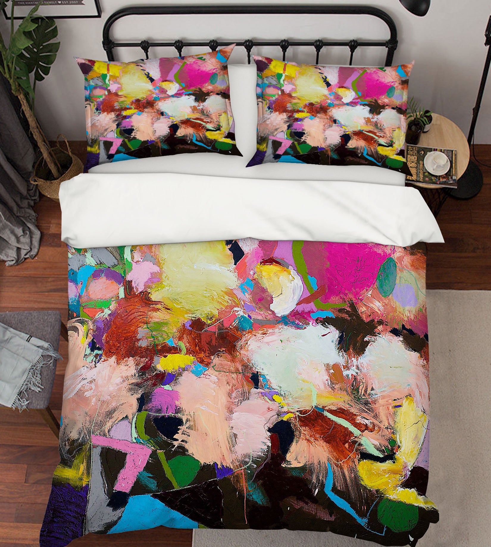 3D Pink Paint 1051 Allan P. Friedlander Bedding Bed Pillowcases Quilt