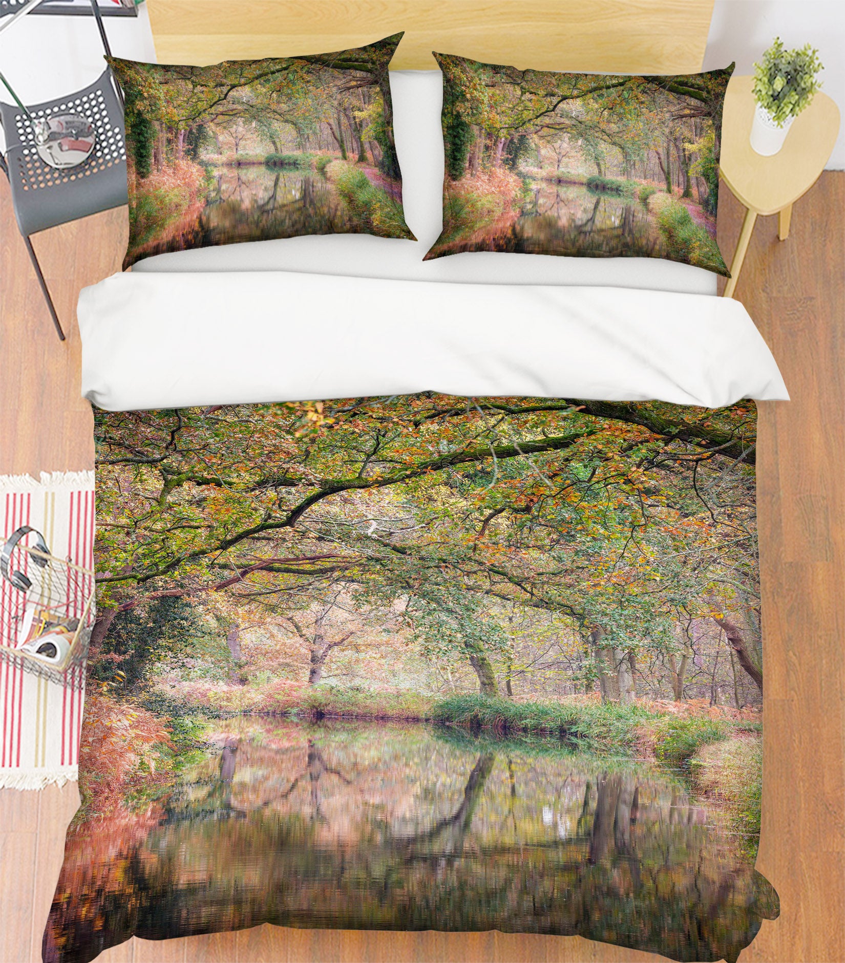 3D Forest River 7230 Assaf Frank Bedding Bed Pillowcases Quilt Cover Duvet Cover
