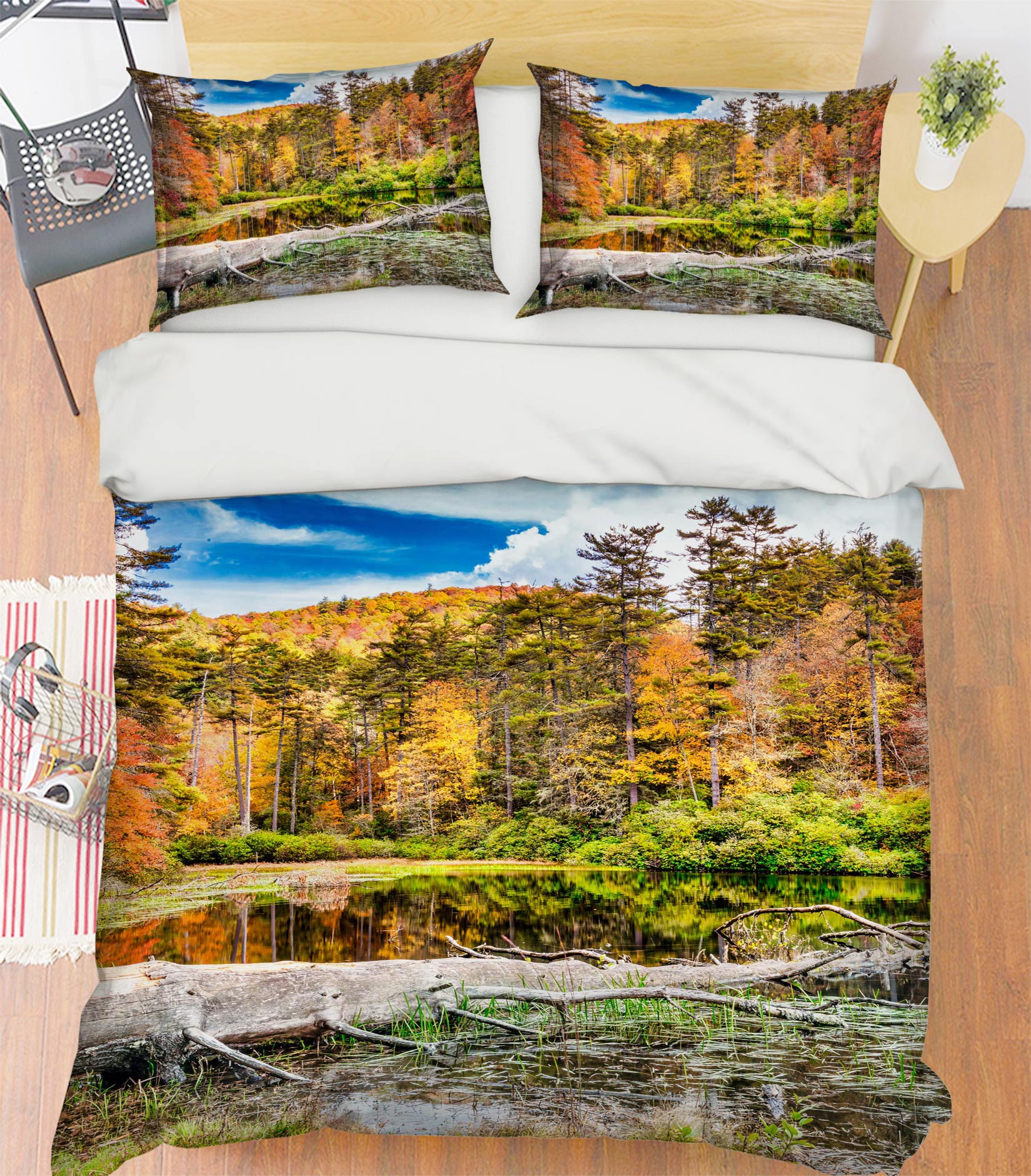3D Forest 8563 Beth Sheridan Bedding Bed Pillowcases Quilt