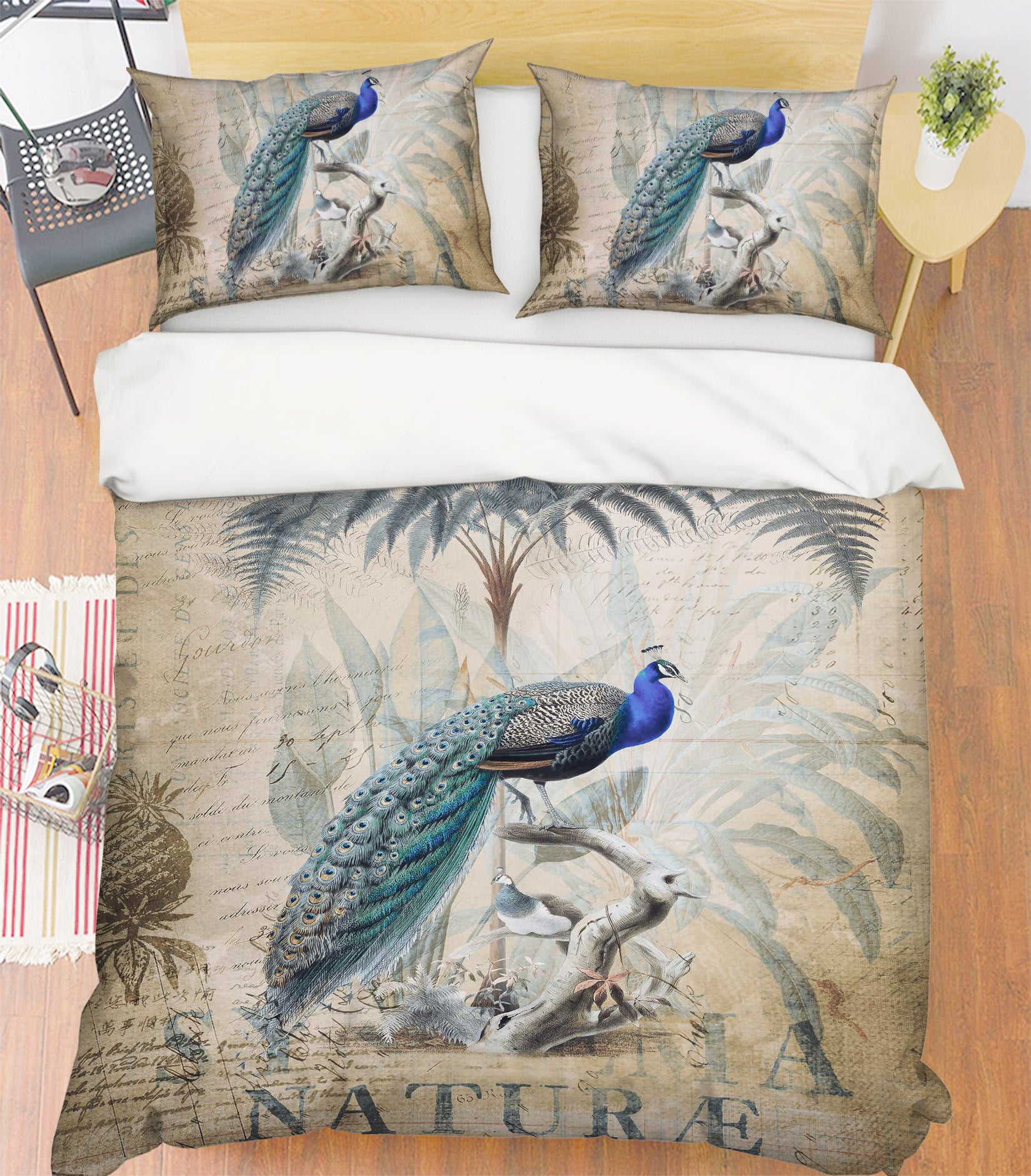 3D Forest Peacock 107 Andrea haase Bedding Bed Pillowcases Quilt
